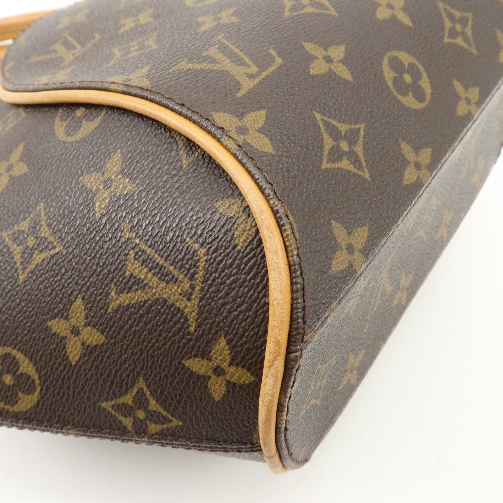 Louis Vuitton Monogram Ellipse PM Hand Bag Brown M51127 Used