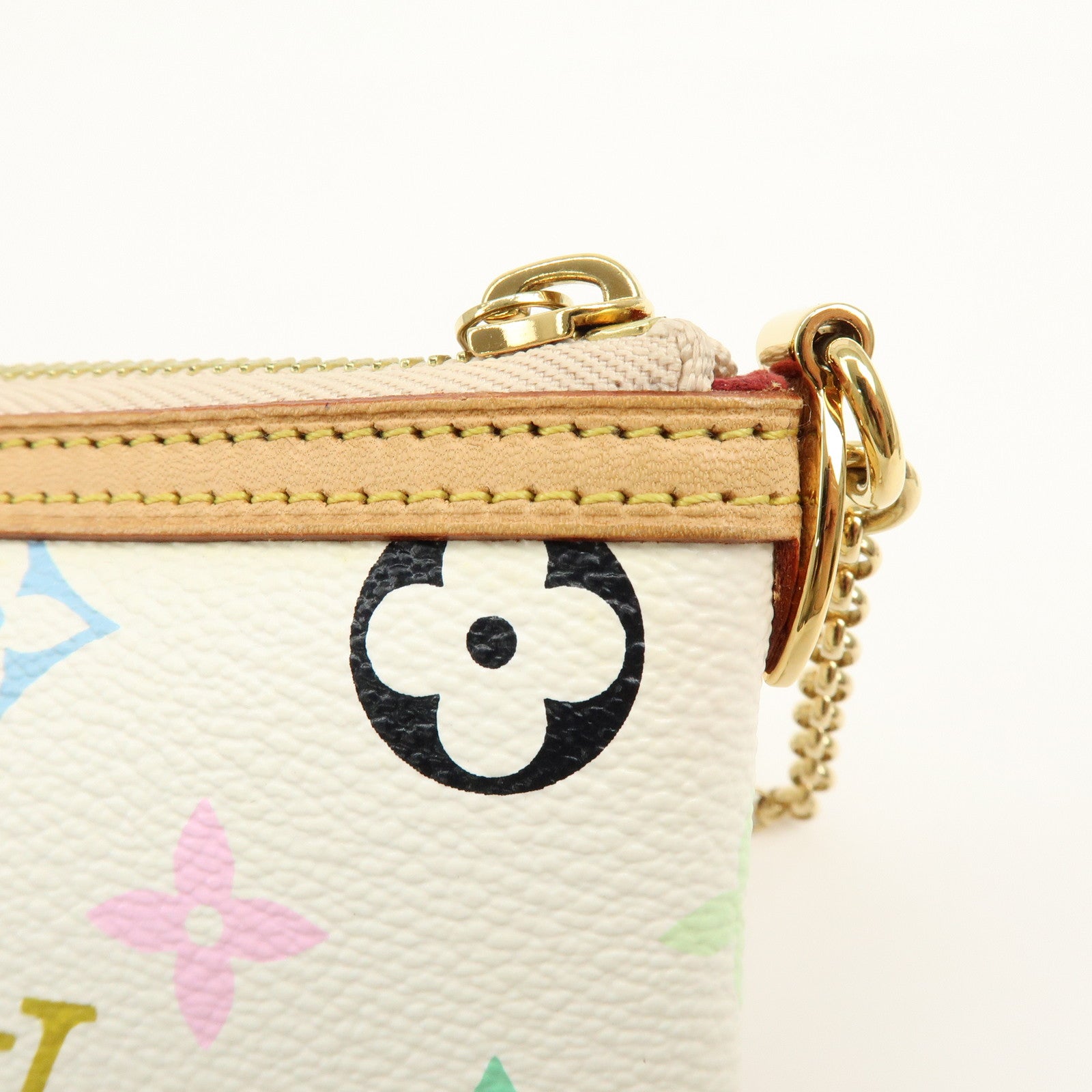 Louis Vuitton Monogram Multicolor Pochette Milla MM Blanc M60096