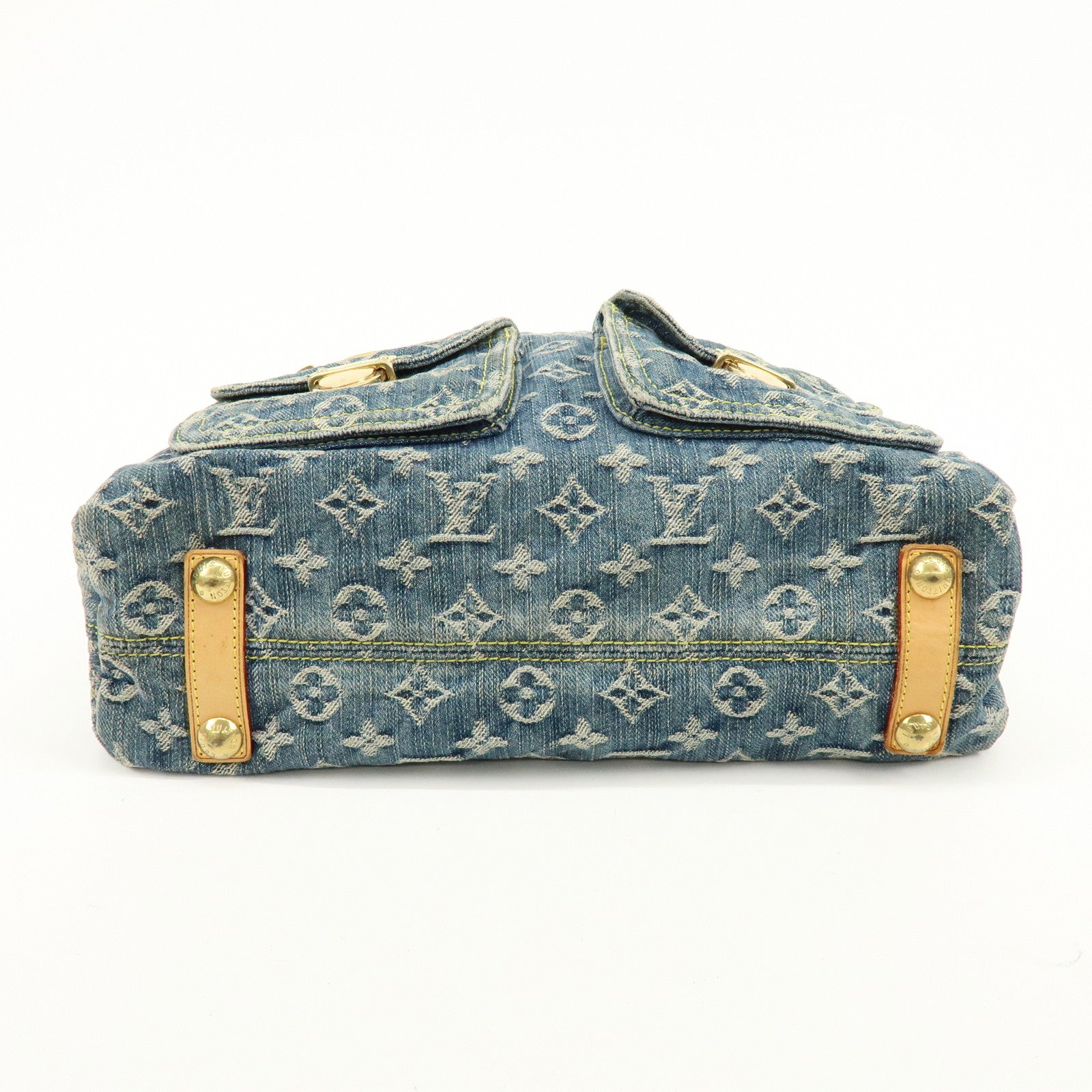 Louis Vuitton Monogram Denim Baggy GM Shoulder Bag Blue M95048