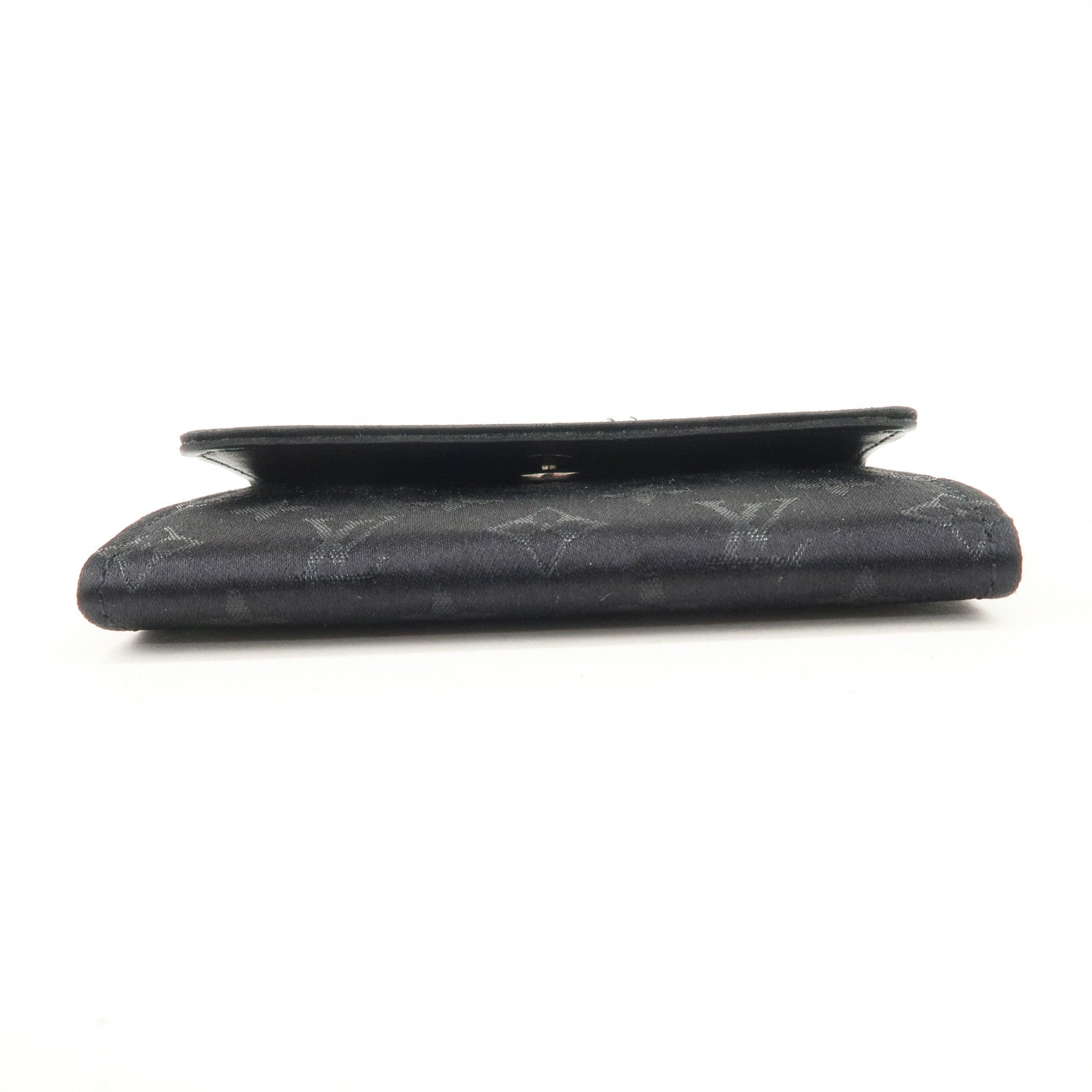 Louis Vuitton Monogram Satin Porte Monnaie Coin Case Noir M92137