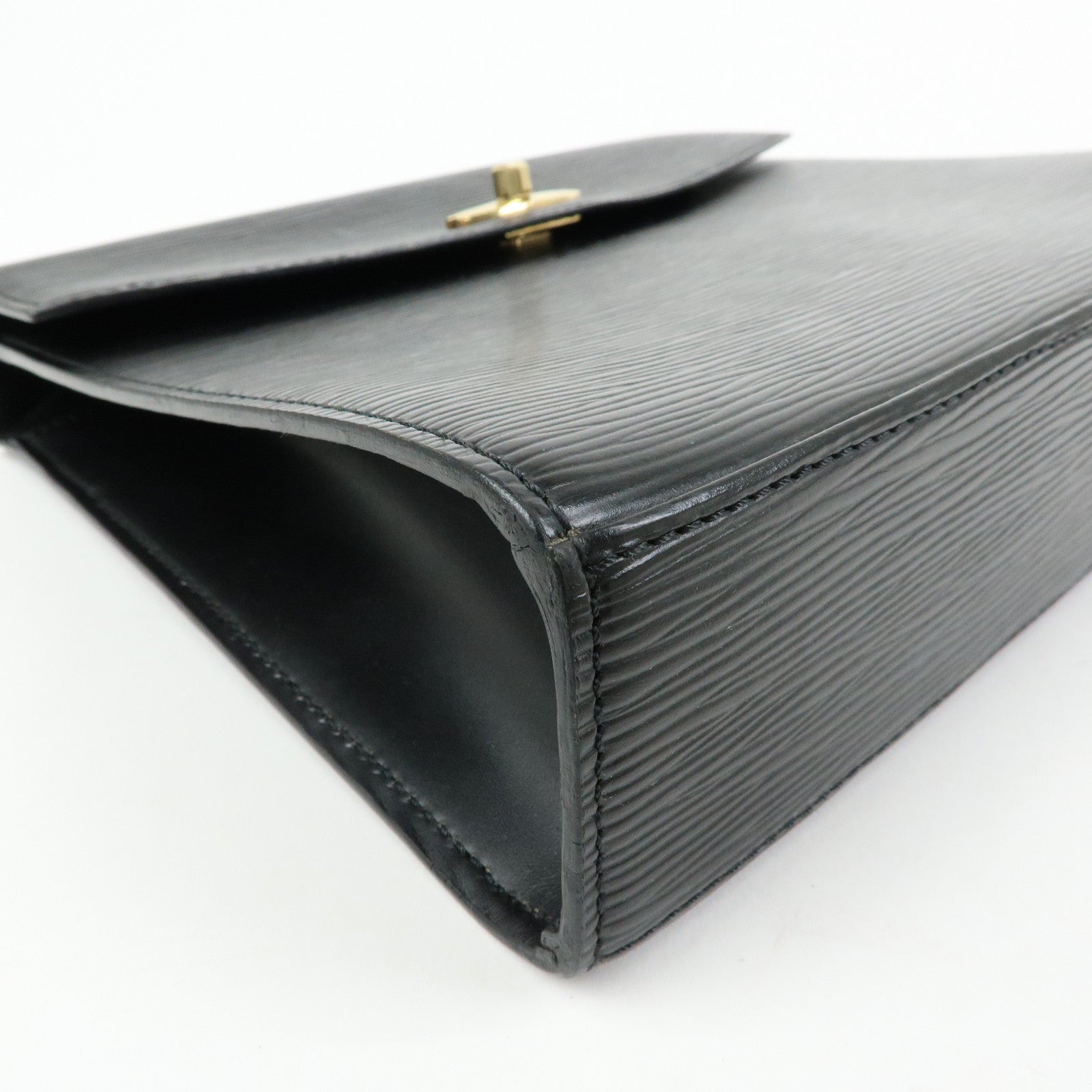 Louis Vuitton Epi Leather Malesherbes Hand Bag Noir Black M52372