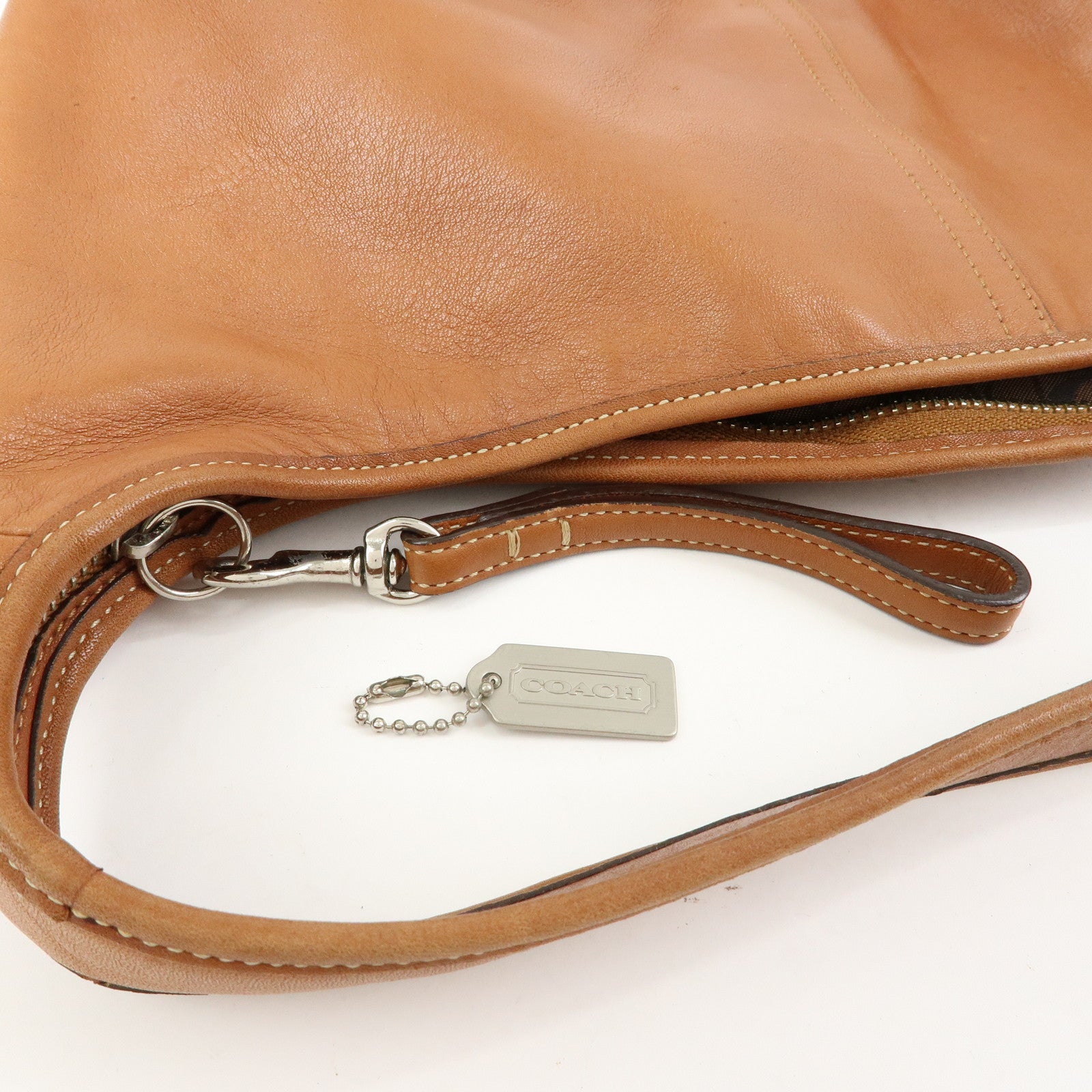 COACH Ergo Leather Shoulder Bag Hand Bag Camel