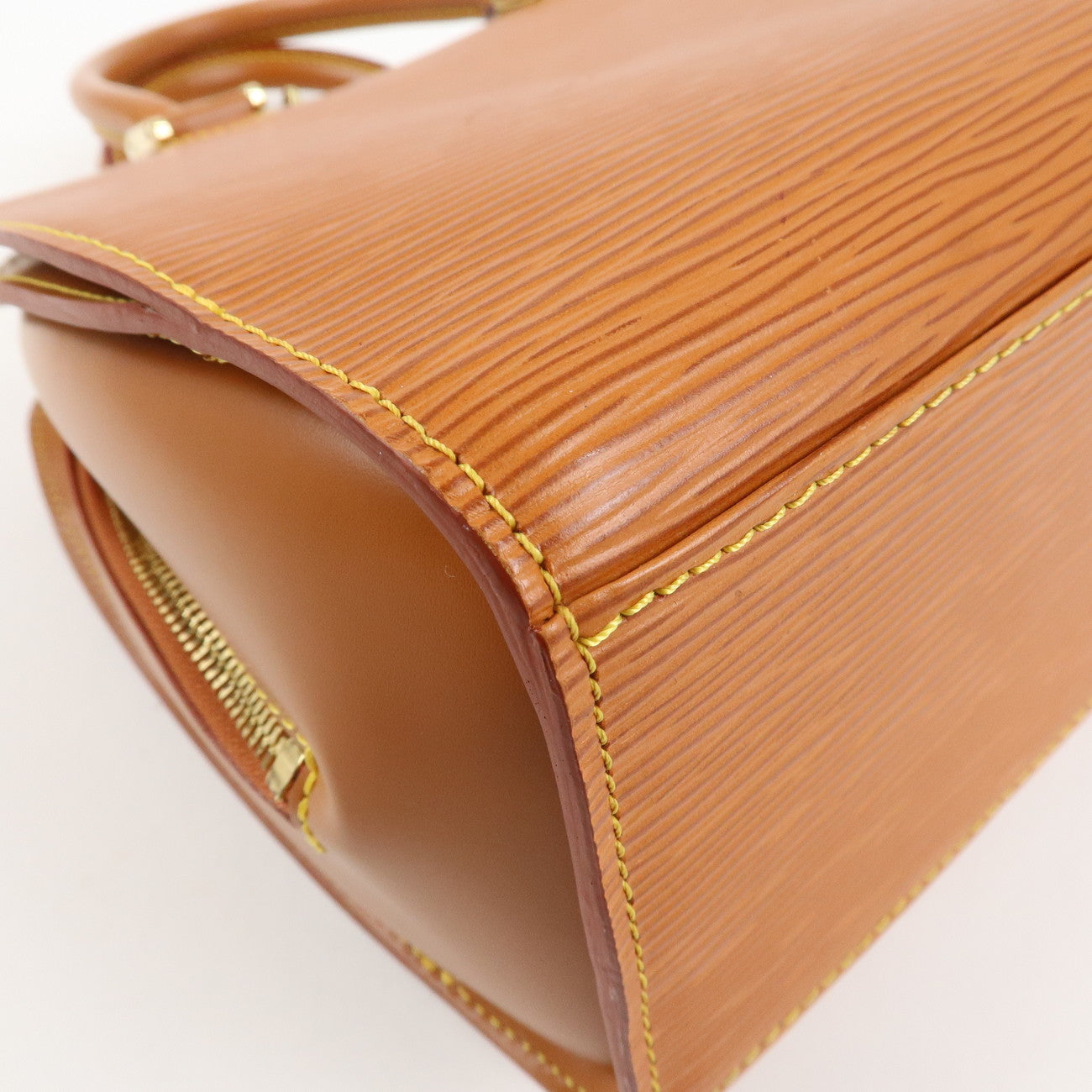 Louis Vuitton Epi Pont Neuf Hand Bag Zipang Gold M52058 Used