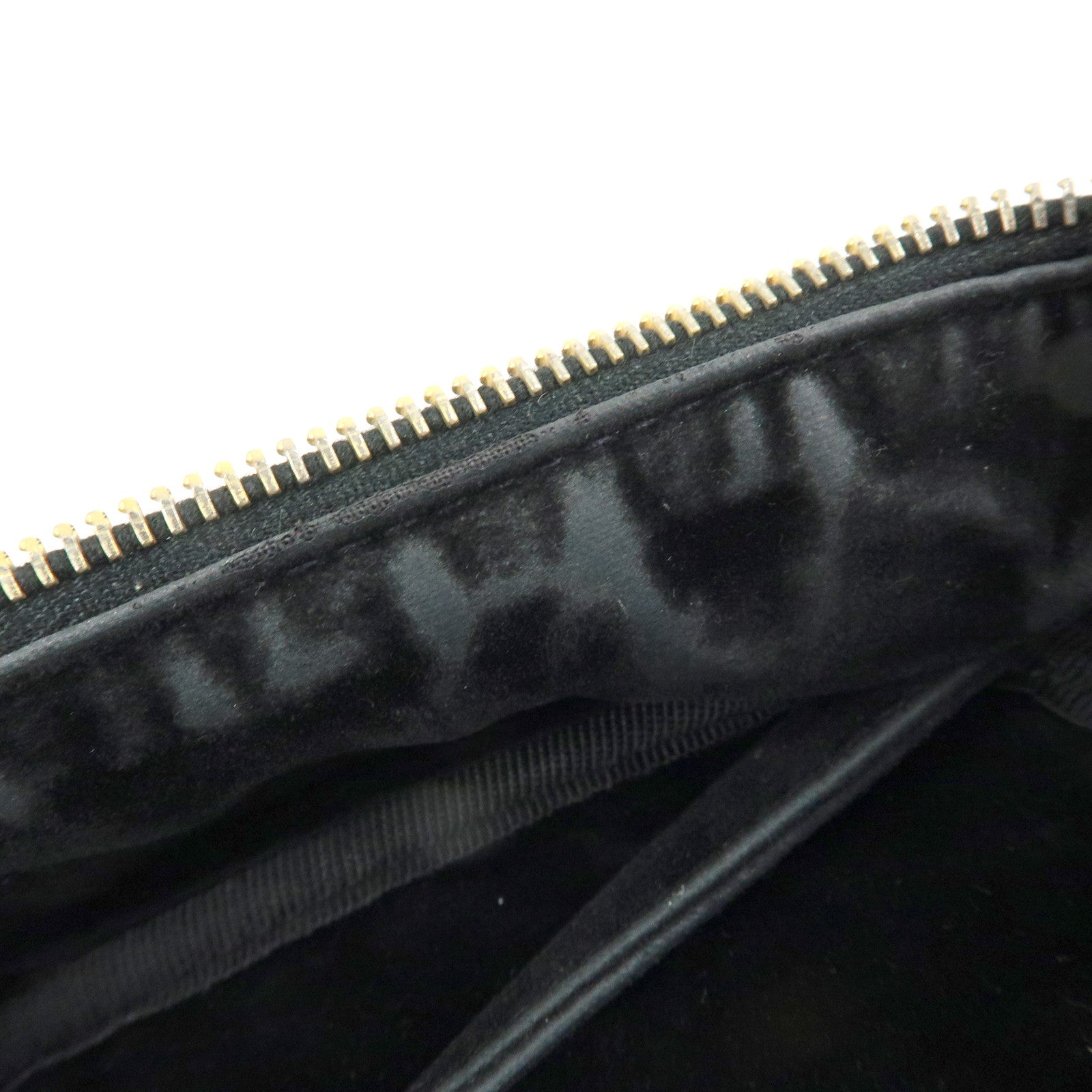 CHANEL COCO Mark Caviarskin 2Way Bag Cosmetic Bag Black A07061