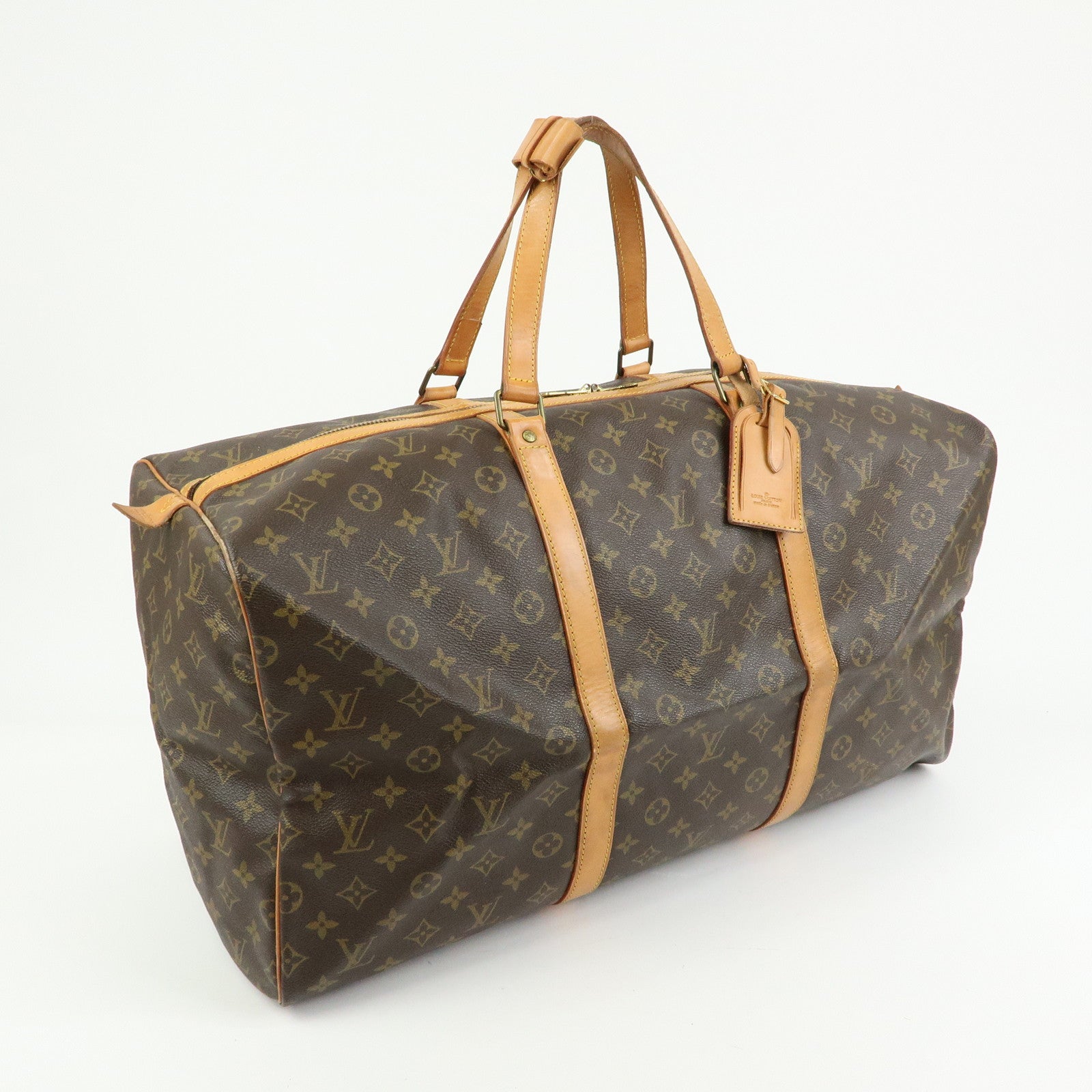 Louis Vuitton Monogram Sac Souple 55 Boston Bag Brown M41622