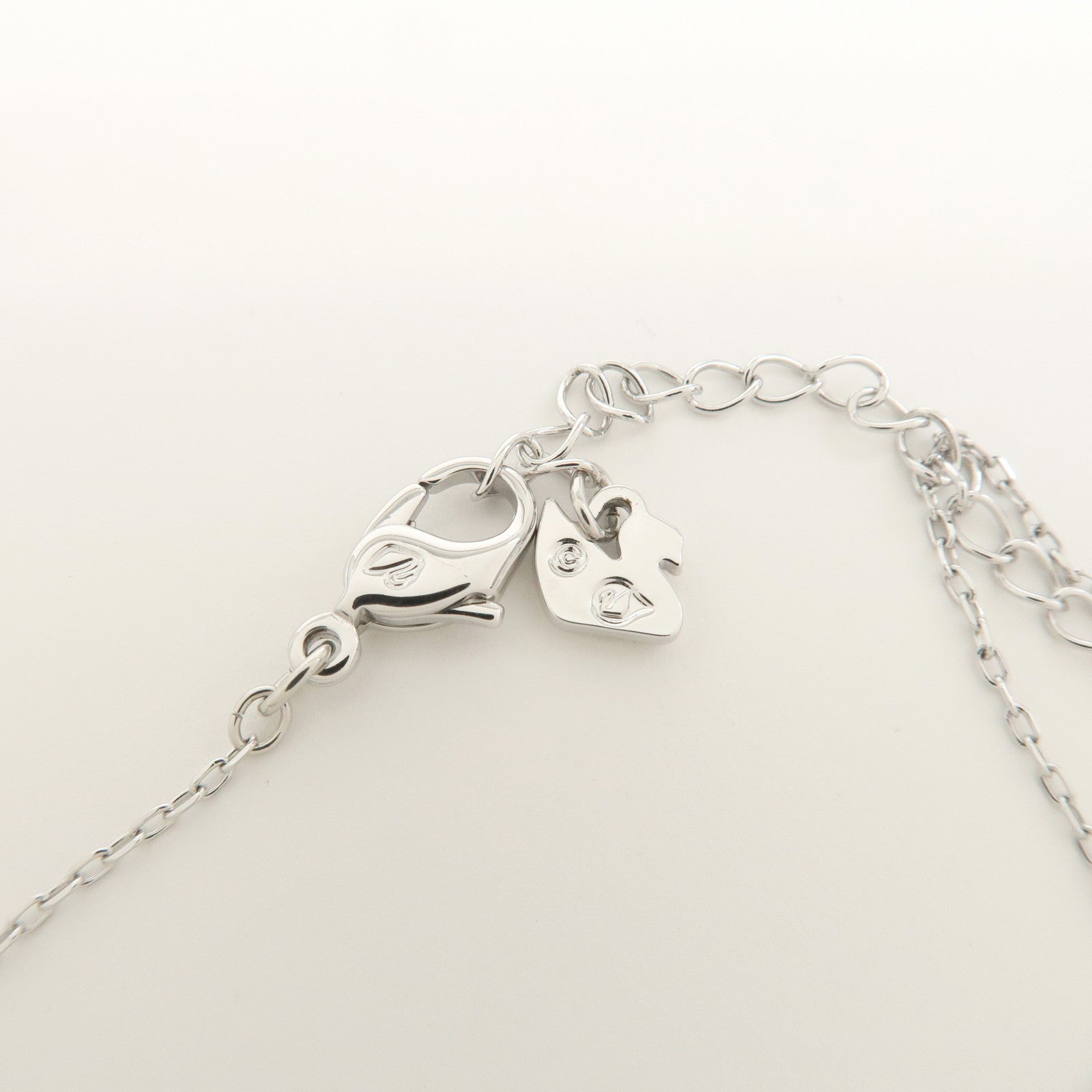 SWAROVSKI Swan Rhine Stone Silver Necklace
