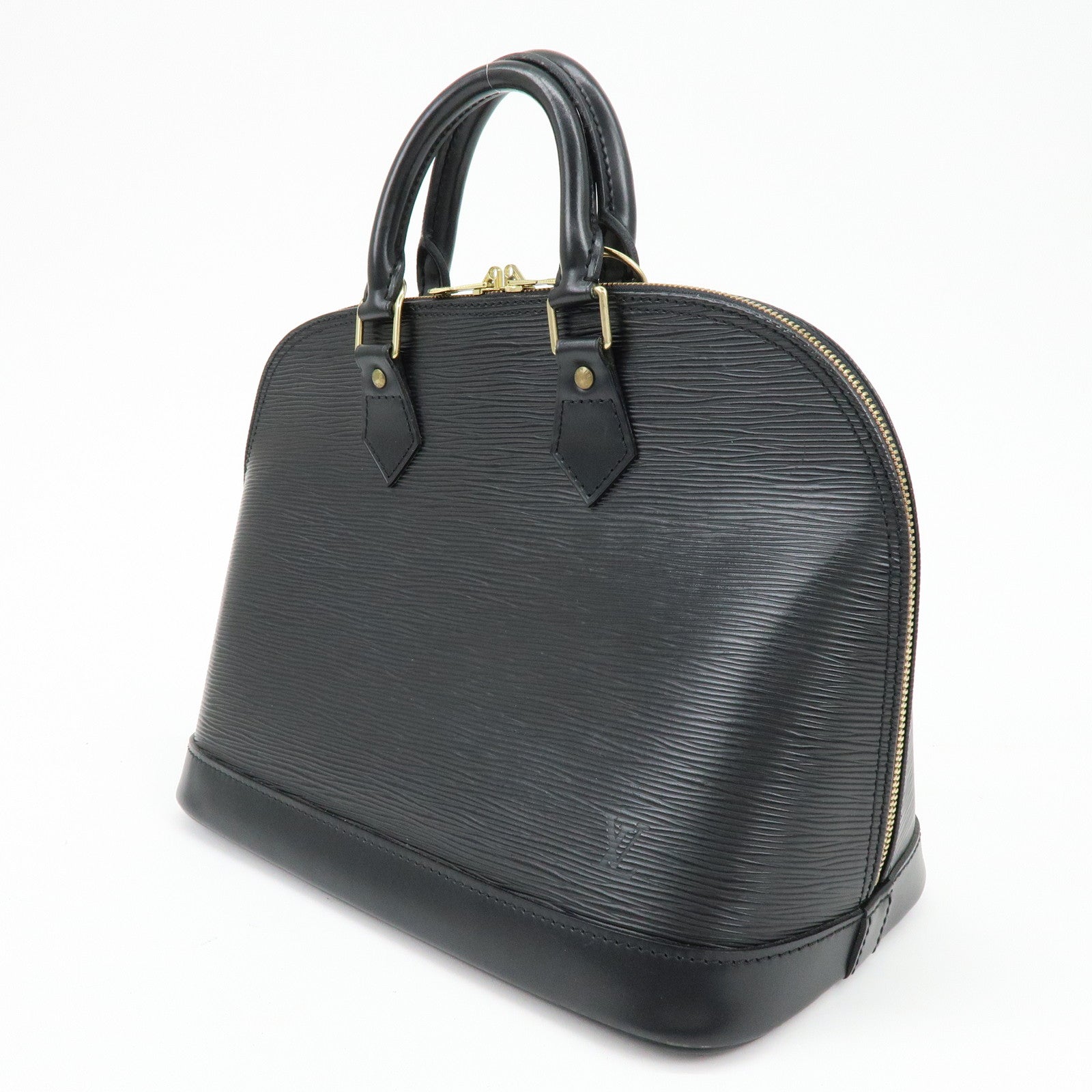 Louis Vuitton Epi Alma Hand Bag Noir Black M52142