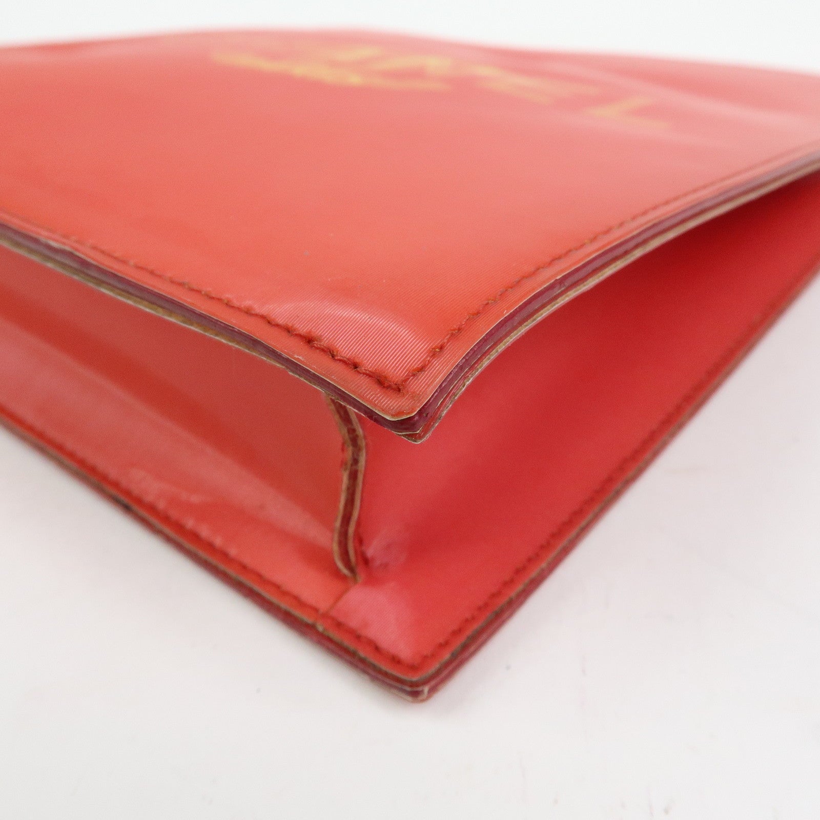 CHANEL COCO Mark PVC Hologram Chain Shoulder Bag Red