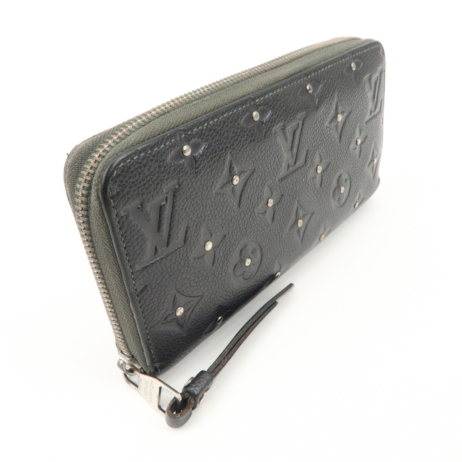 Louis Vuitton Empreinte Leather Studs Zippy Wallet Platine M61442