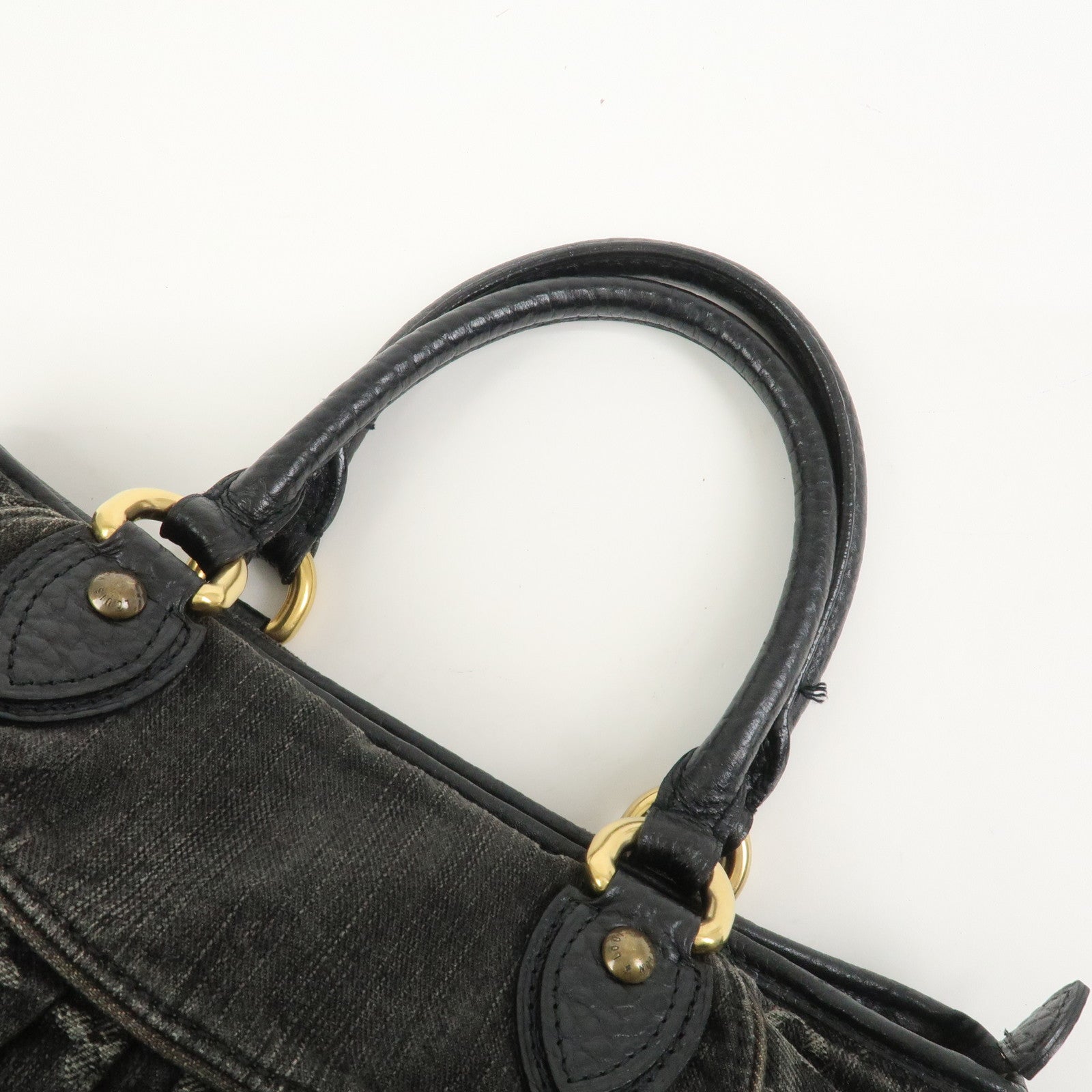 Louis Vuitton Monogram Denim Neo Cabby MM 2Way Bag Noir M95351