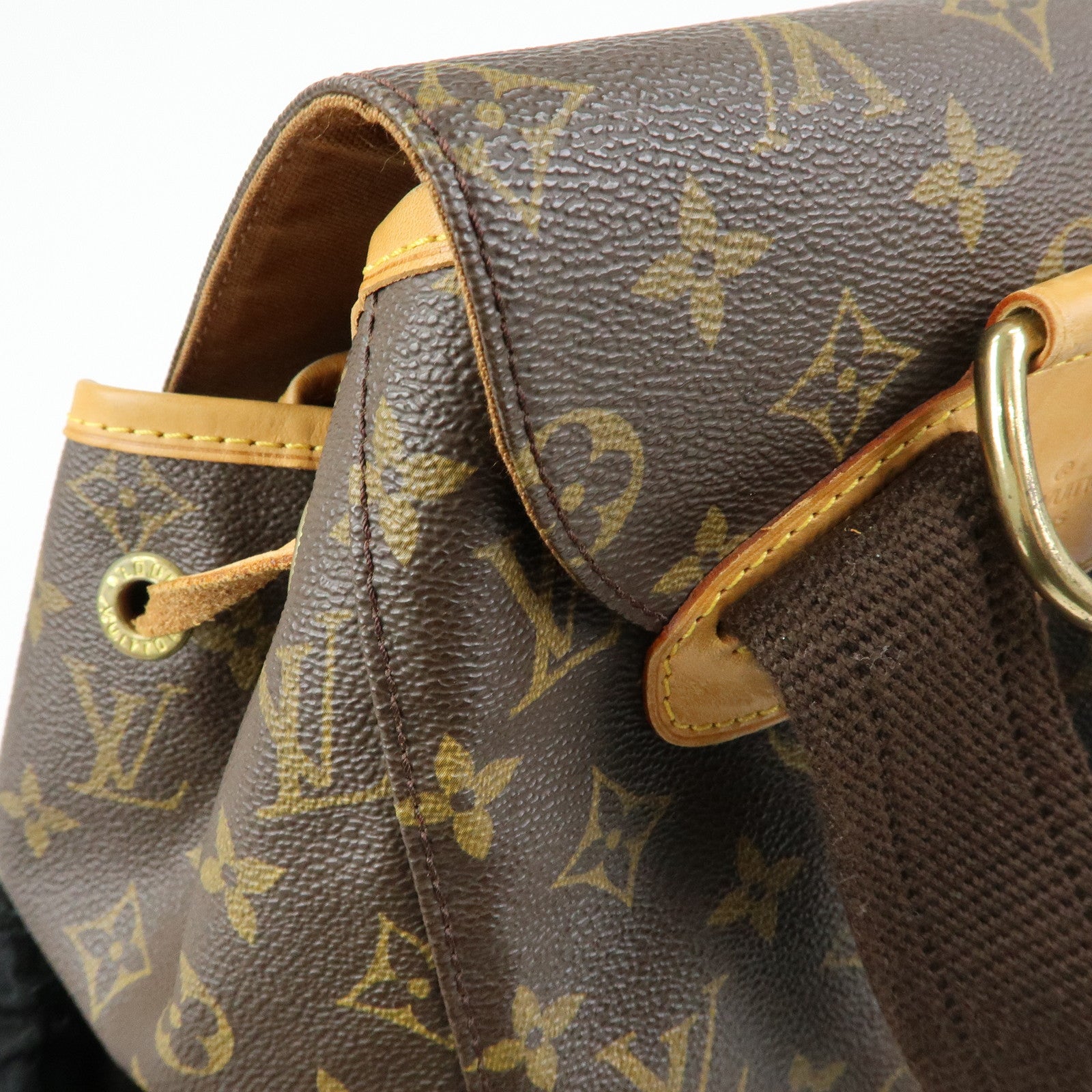 Louis Vuitton Monogram Montsouris GM Backpack Rucksack Brown M51135