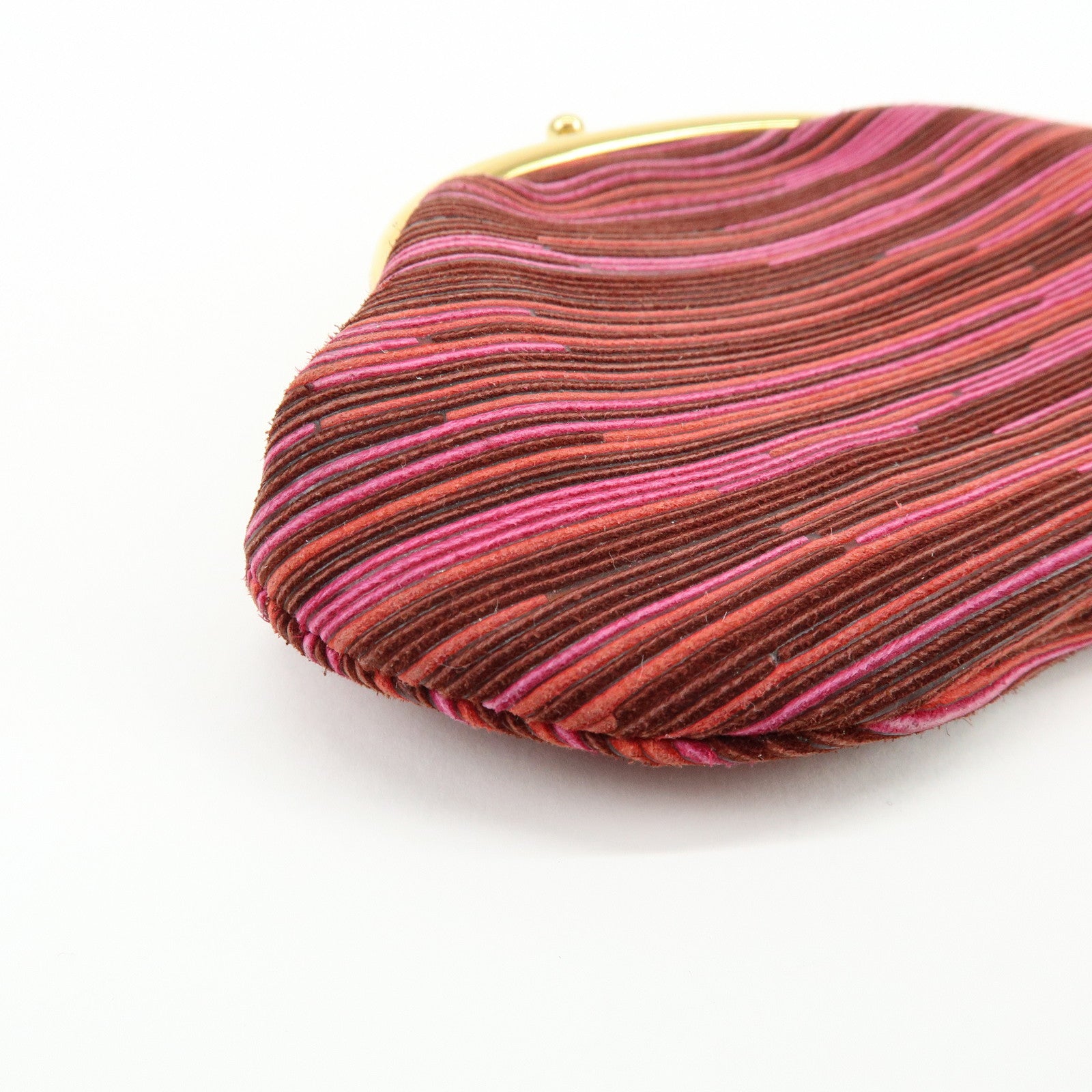 HERMES Vibrato Emile Kiss Lock Coin Case Coin Purse Purple