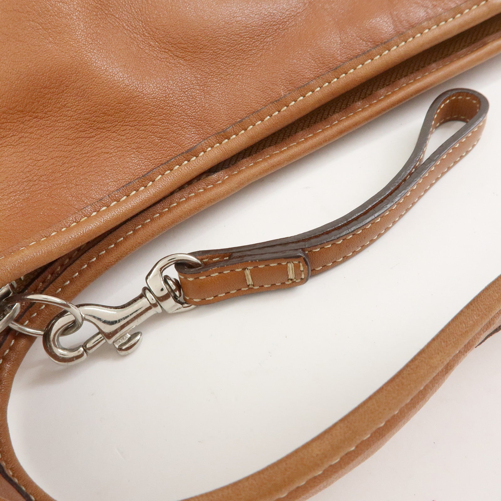 COACH Ergo Leather Shoulder Bag Hand Bag Camel