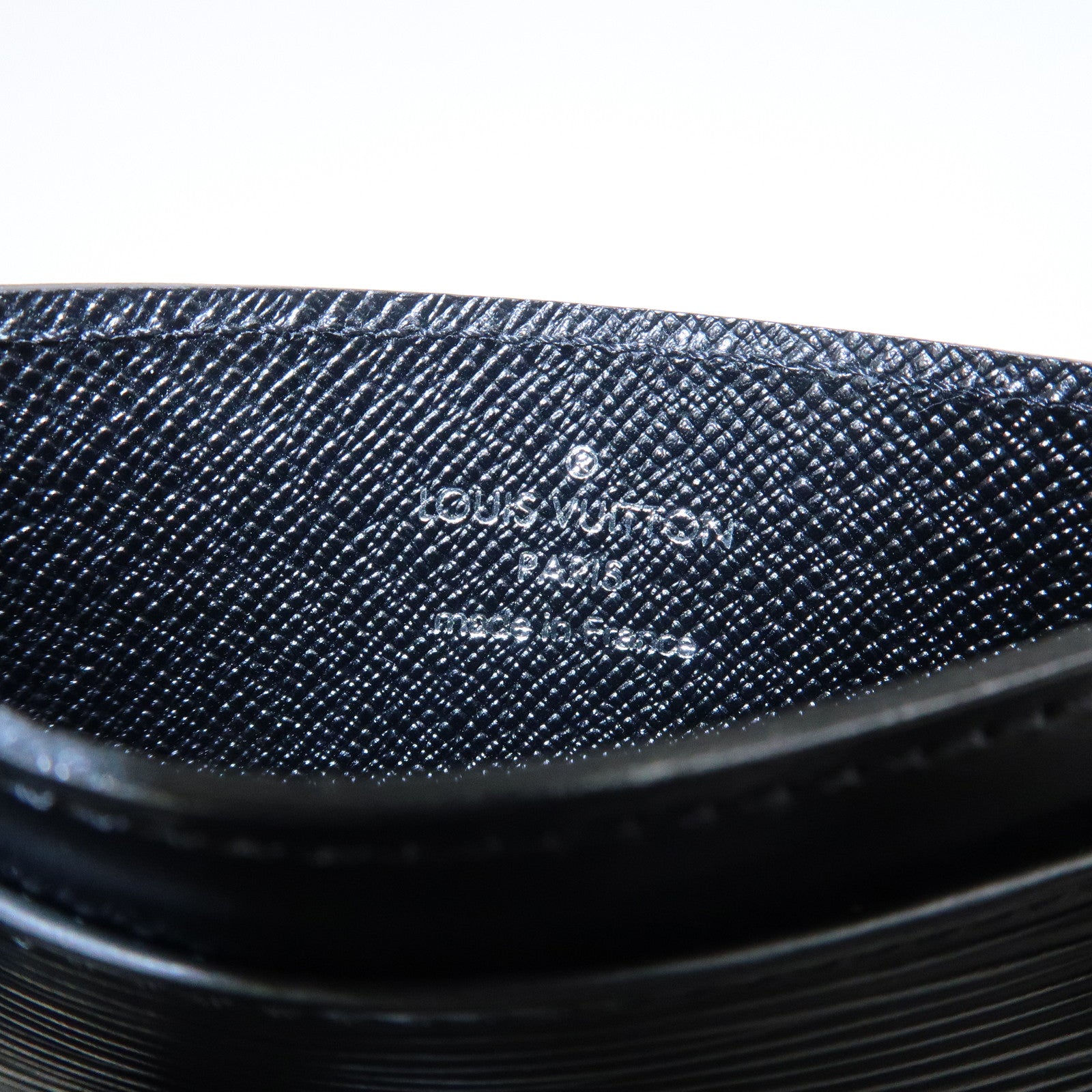 Louis Vuitton Epi Leather Porte Cartes Simple Card Case Noir M63512