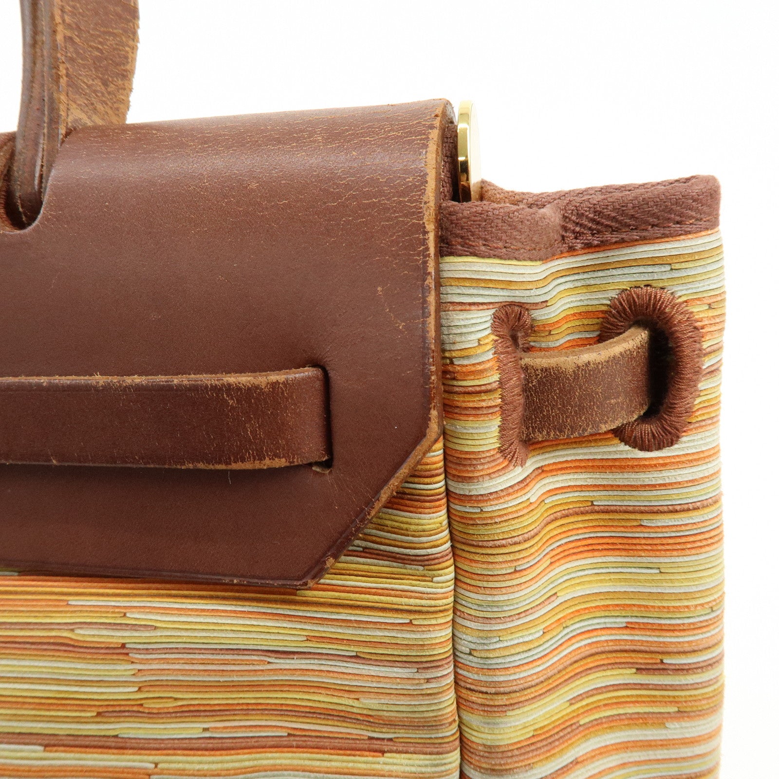 Hermes Herline Herbag PM Vibrato Calf Leather 2Way Hand Bag