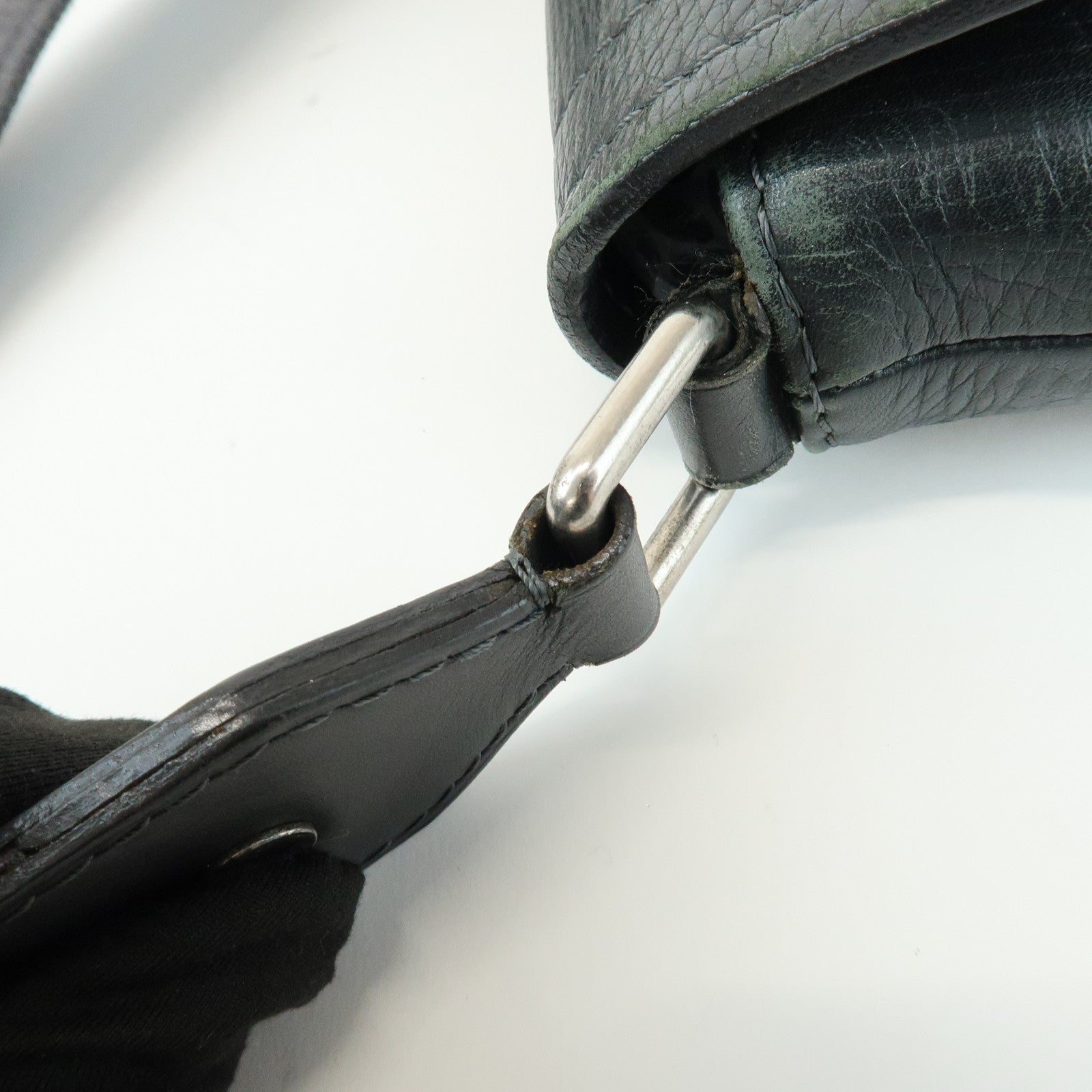 Louis Vuitton Utah Yuma Calf Leather Shoulder Bag Basalt M97024