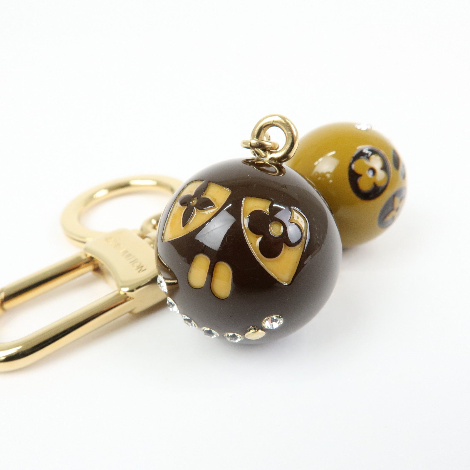 Louis Vuitton Jack & Lucy Key Chain Halloween Brown Gold M65376