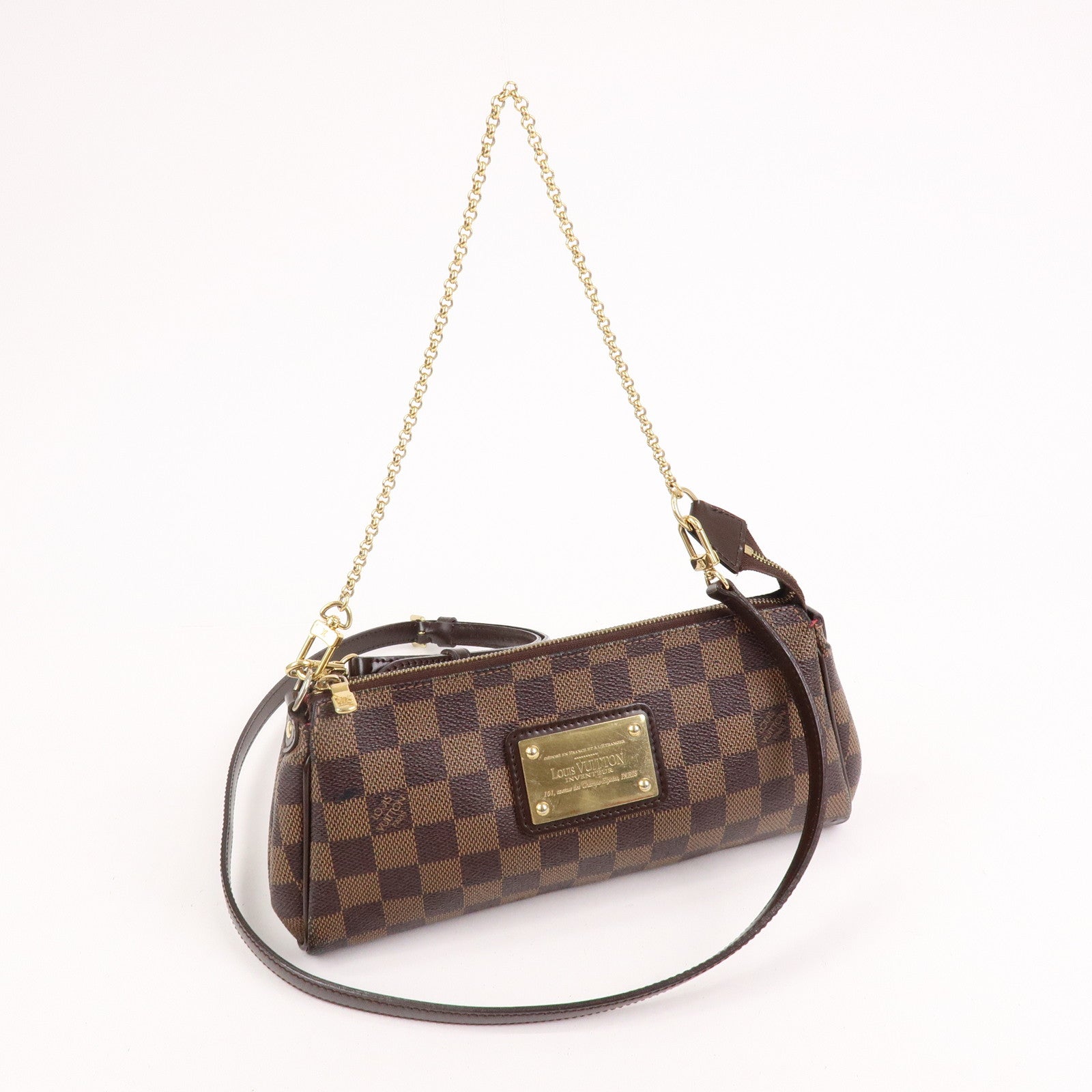 Louis Vuitton Damier Eva 2Way Hand Shoulder Bag Damier Ebene N55213