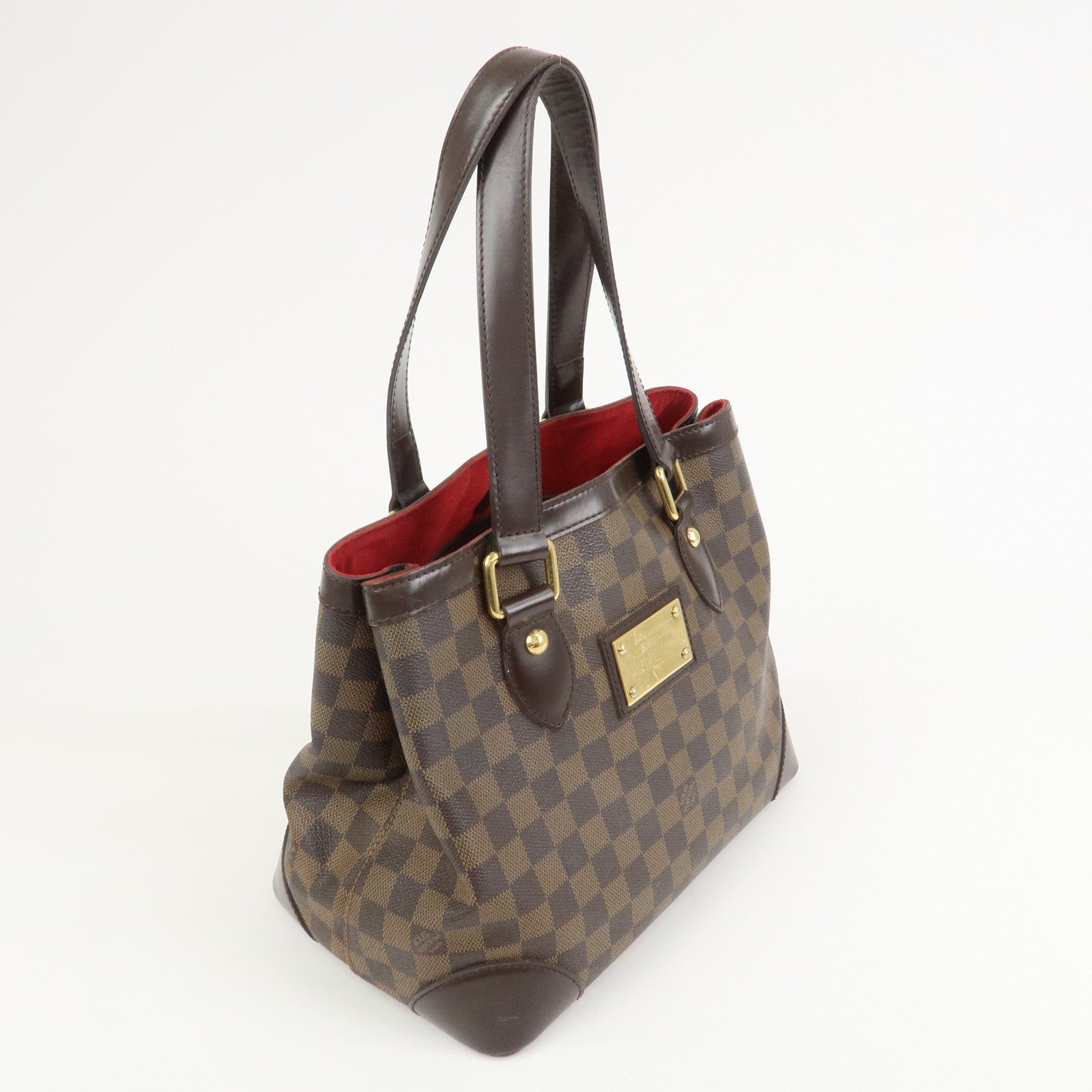 Louis Vuitton Damier Ebene Hampstead PM Hand Bag Tote Bag N51205