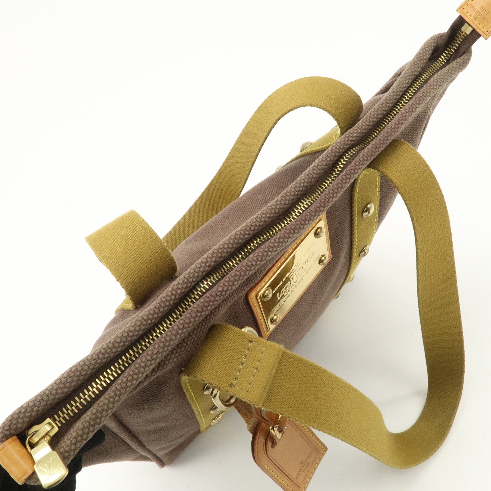 Louis Vuitton Antigua Cabas MM Tote Bag Shoulder Bag Brown M40086