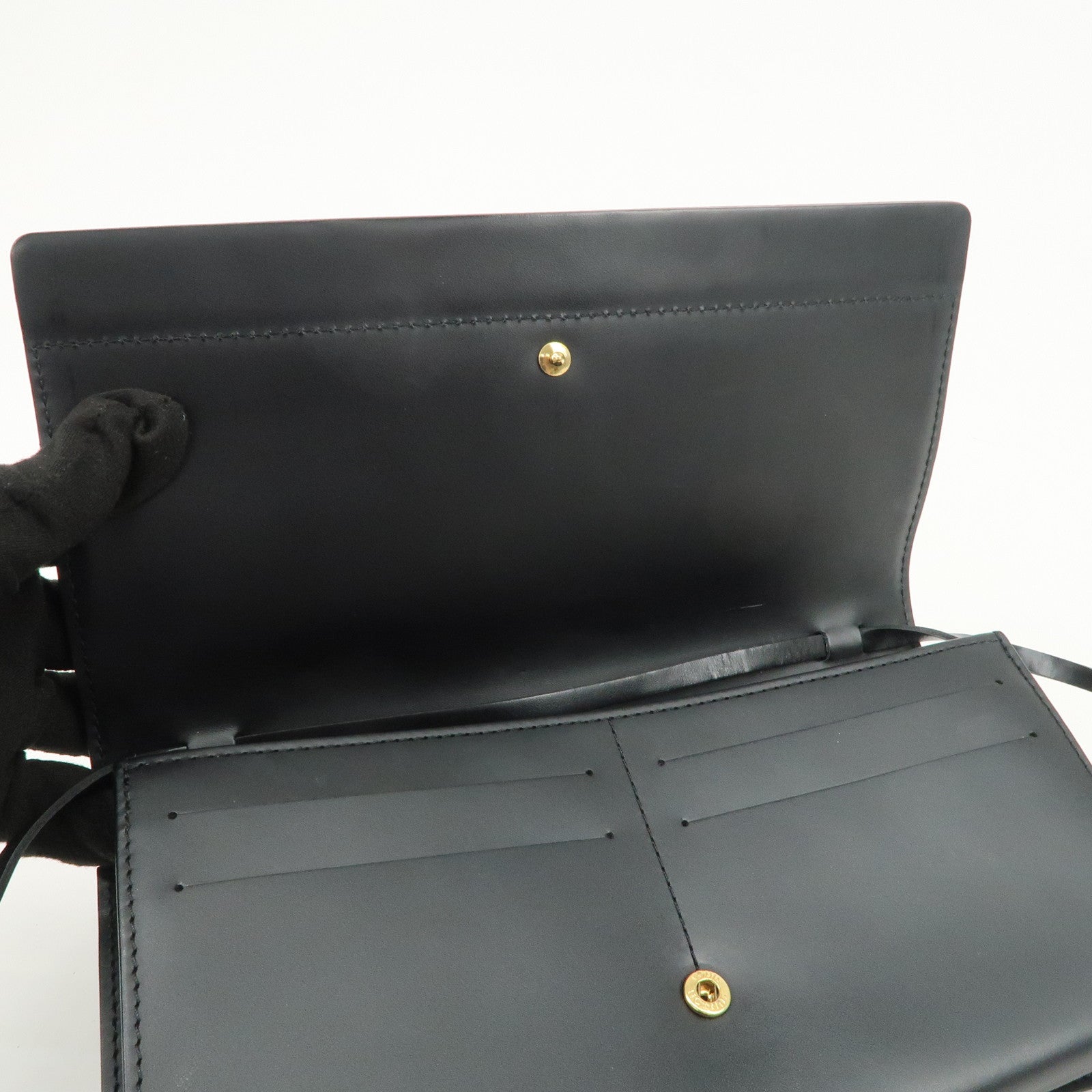 Louis Vuitton Epi Honfleur Shoulder Bag Hand Bag Noir Black M52732