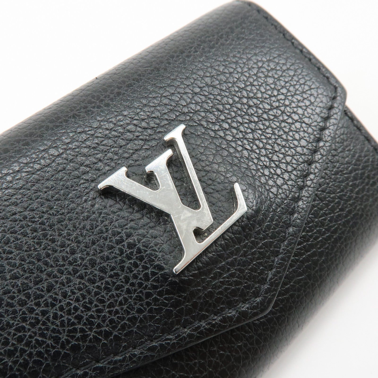Louis Vuitton Portefeuille Lock Mini Leather Compact Wallet M63921