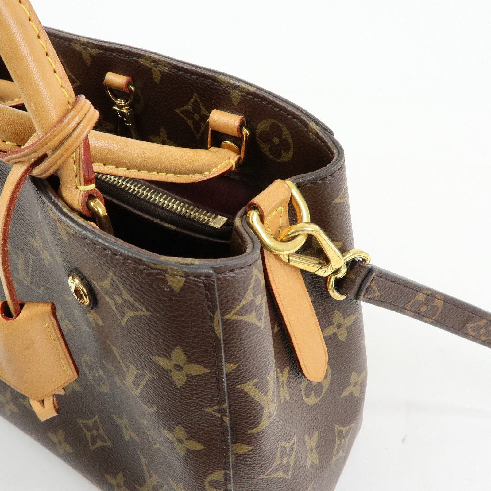 Louis Vuitton Monogram Montaigne BB 2Way Bag Hand Bag Brown M41055