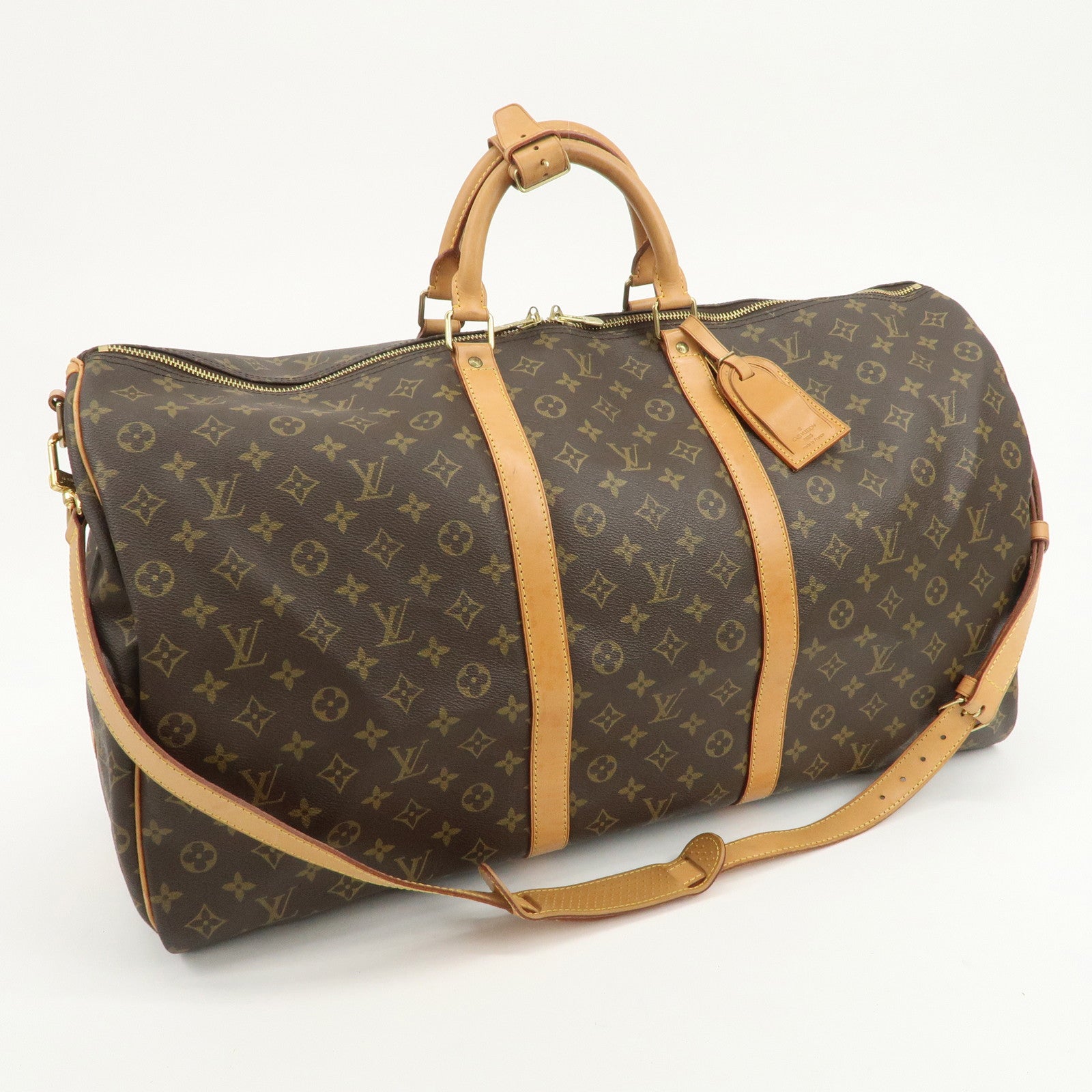 Louis Vuitton Monogram Keep All Bandouliere 60 Boston Bag M41412