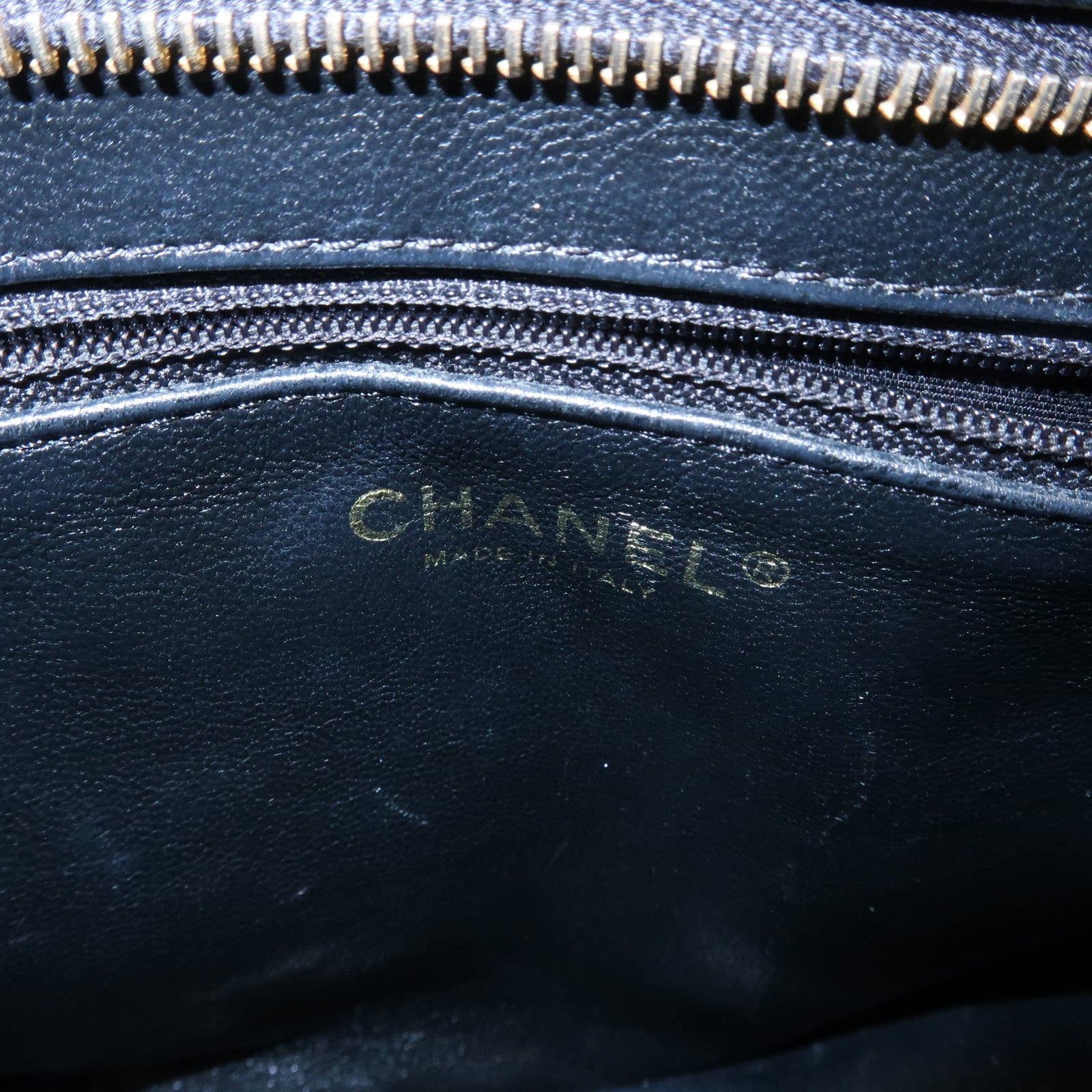 CHANEL Matelasse COCO Mark Medallion Tote Bag Hand Bag Black A01804