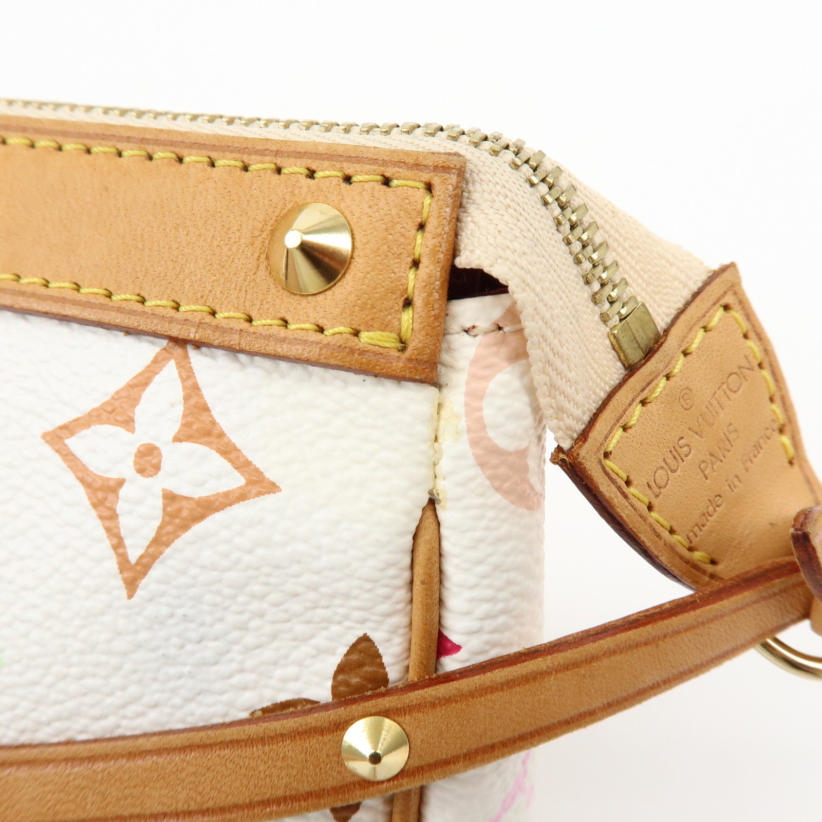 Louis Vuitton Monogram Multicolor Pochette Accessoires Blanc M92649