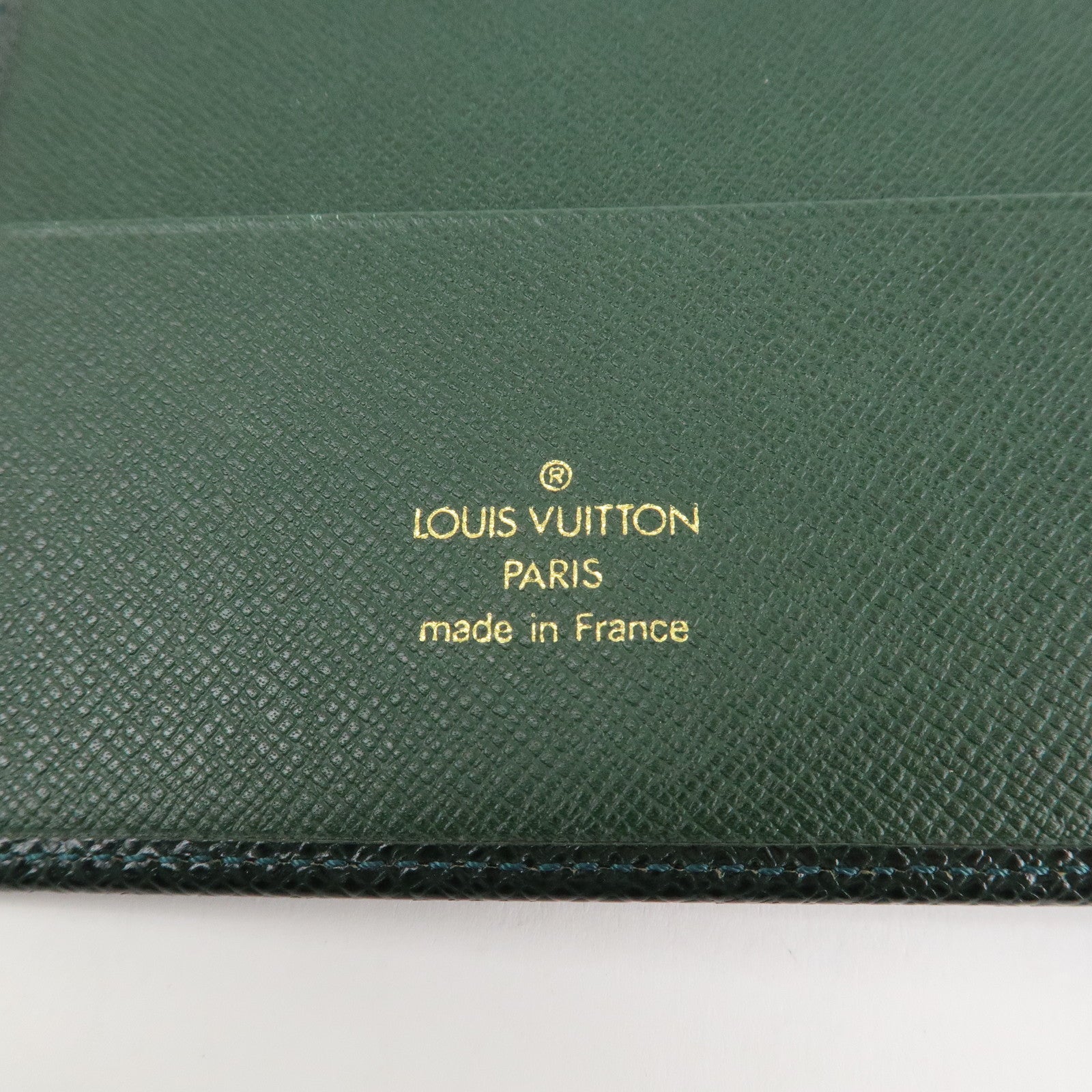 Louis Vuitton Taiga Leather Agenda GM Planner Cover Epicea R20404 Used