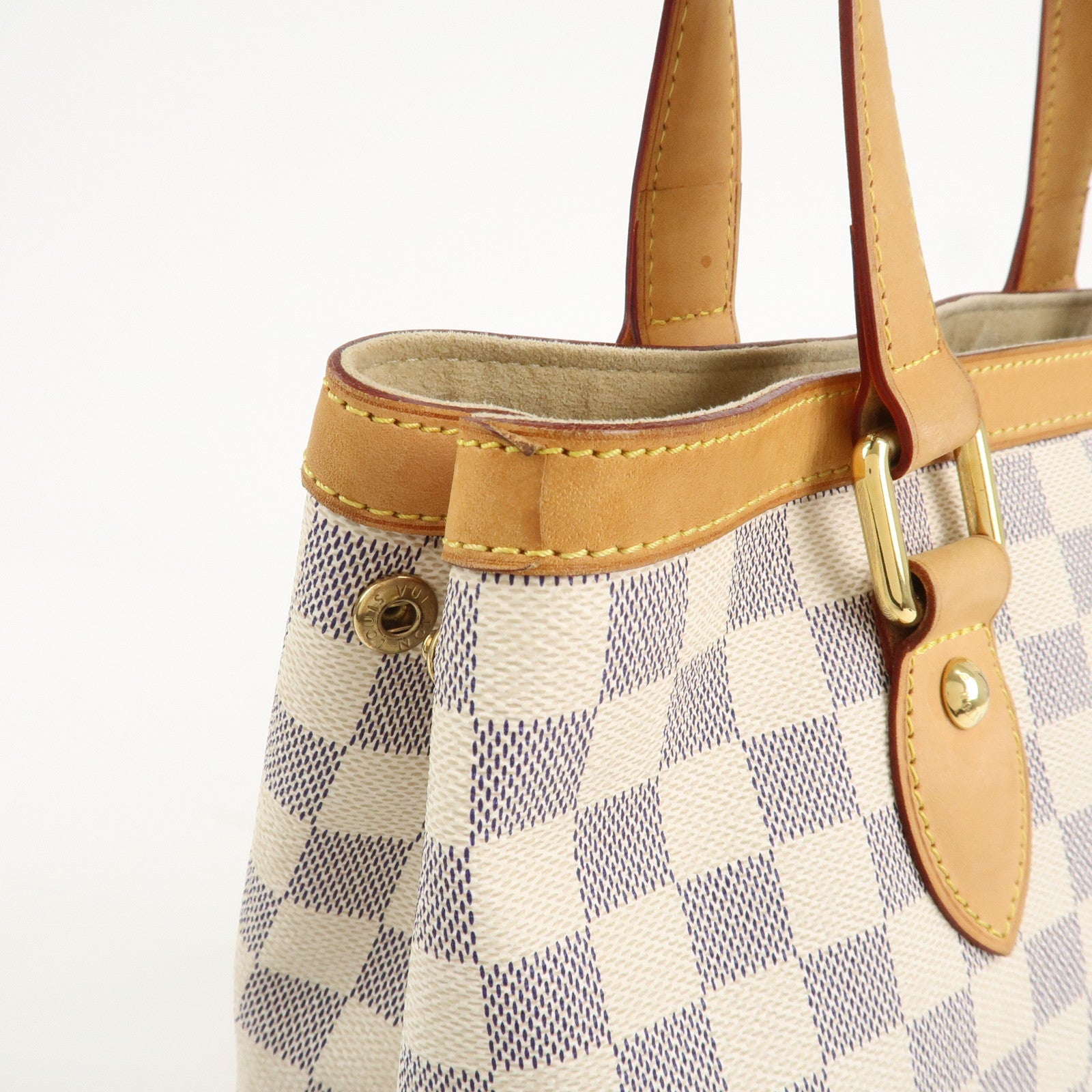 Louis Vuitton Damier Azur Hampstead PM Hand Bag Ivory N51207