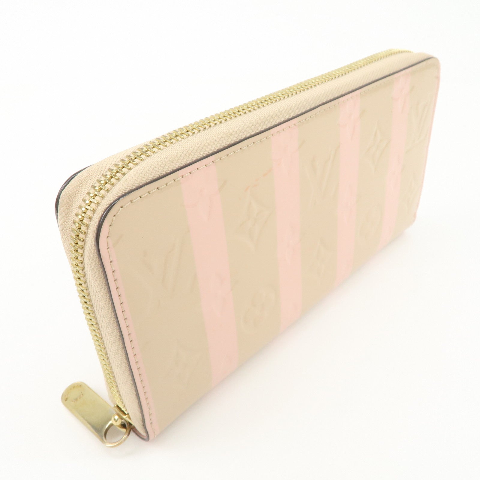Louis Vuitton Vernis Leather Round Zippy Wallet Dune M58037