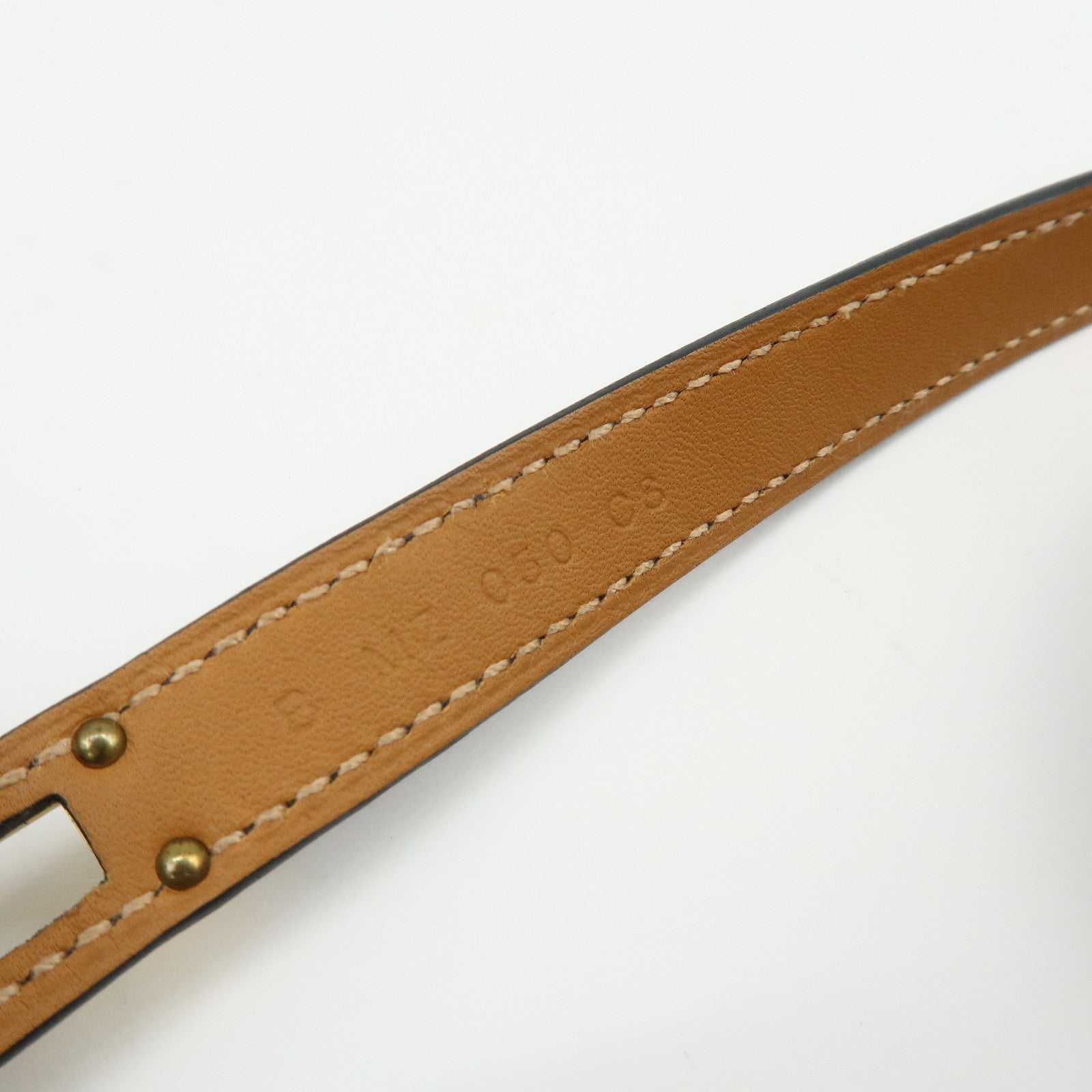 HERMES Vaux Swift Mini Kelly Double Tour Bracelet D Stamped Black