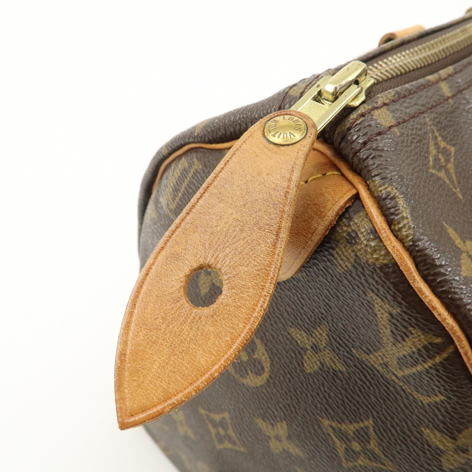 Louis Vuitton Monogram Speedy 30 Boston Bag Brown M41524