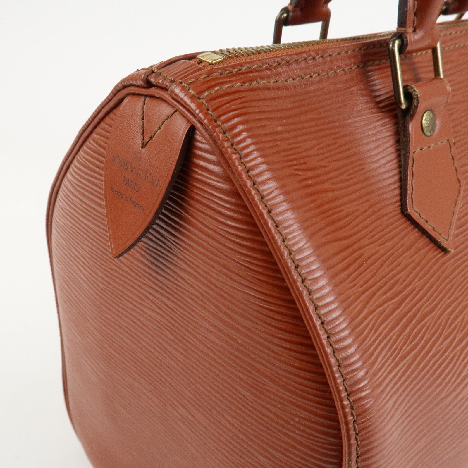 Louis Vuitton Epi Speedy 25 Hand Boston Bag Kenya Brown M43013 Used