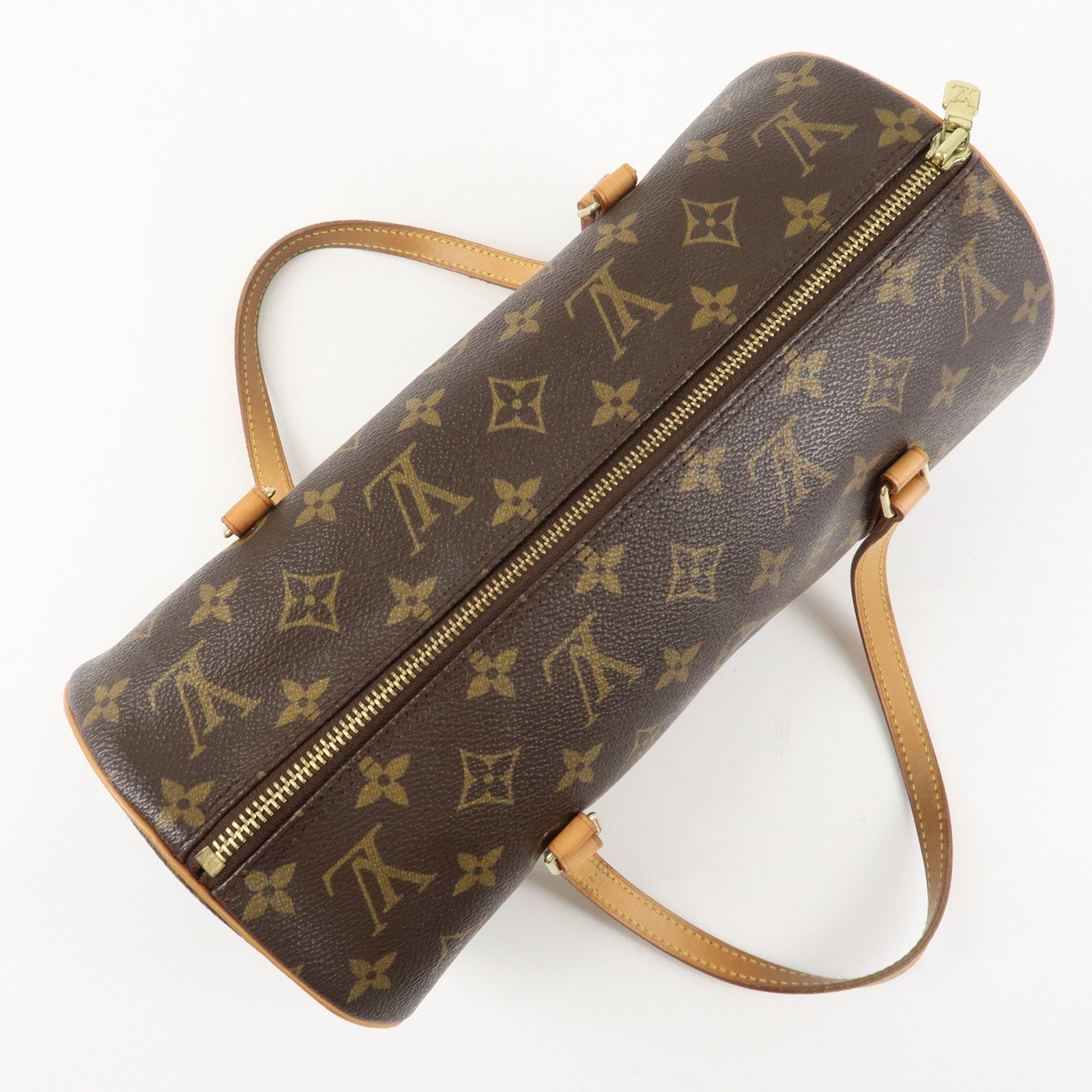 Louis Vuitton Monogram Papillon 30 Hand Bag New Style Brown M51385