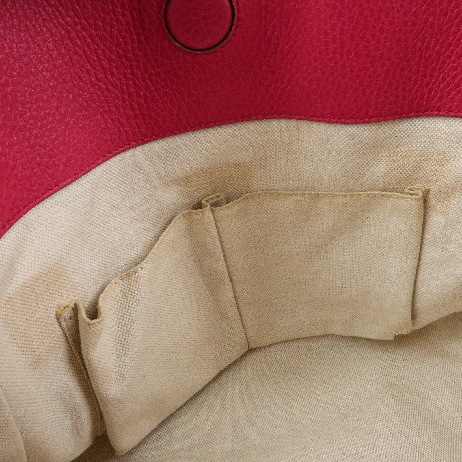 GUCCI Swing Leather Medium Tote Bag Shoulder Bag Pink 354408