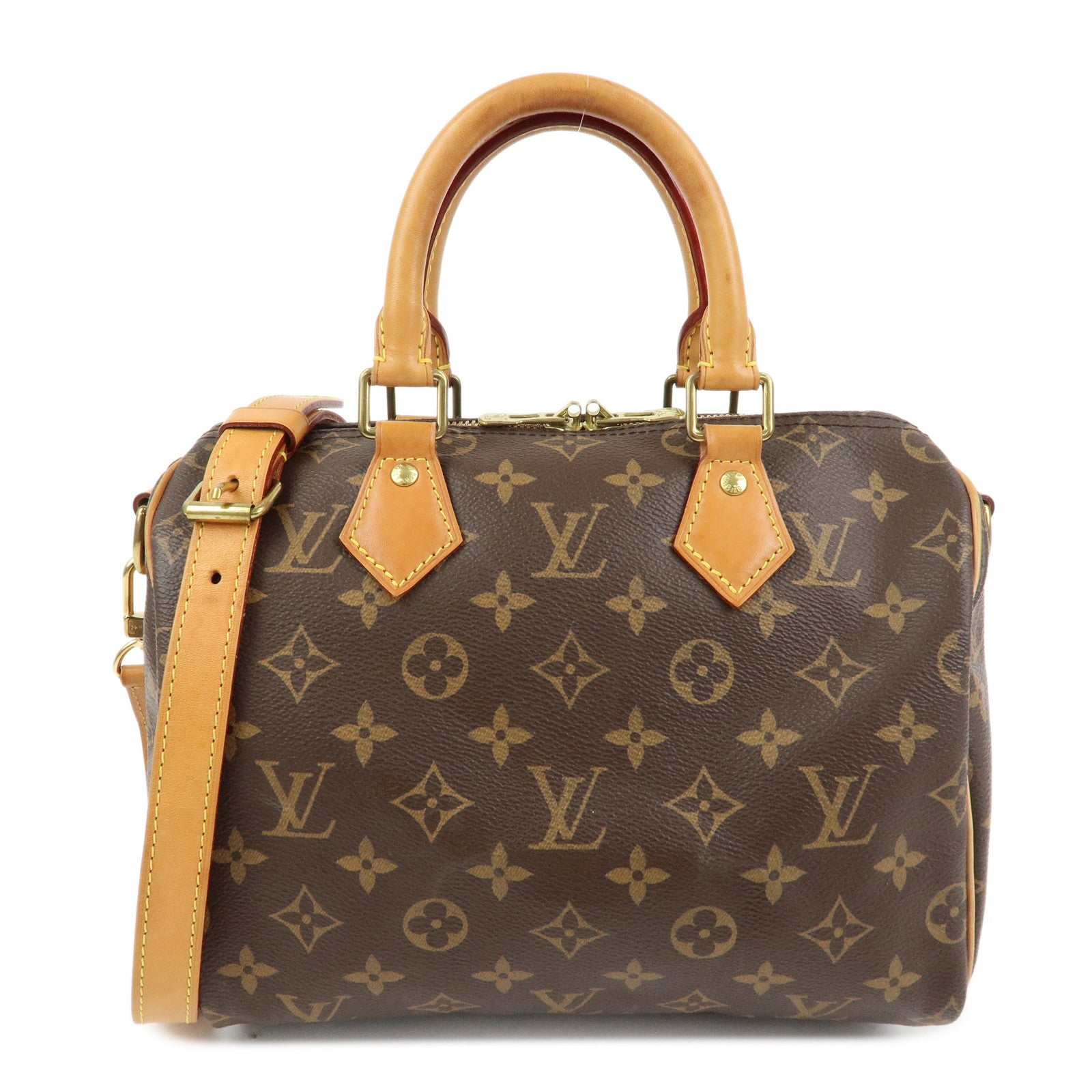 Louis Vuitton Monogram Speedy Bandouliere 25 Brown M41113