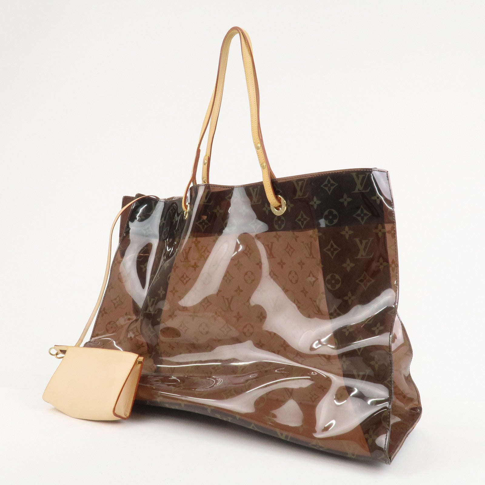 Louis Vuitton Monogram Cabas Cruise Vinyl Tote Bag Brown M50500