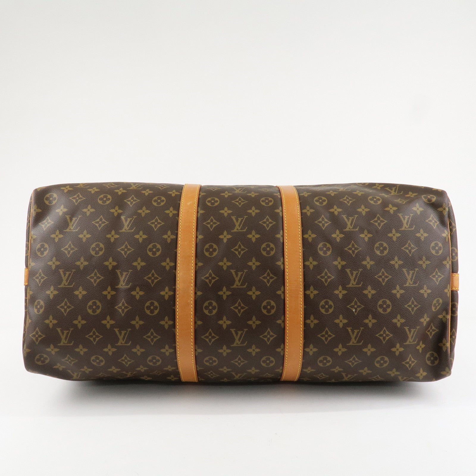 Louis Vuitton Monogram Keep All Bandouliere 60 Bag Brown M41412 Used