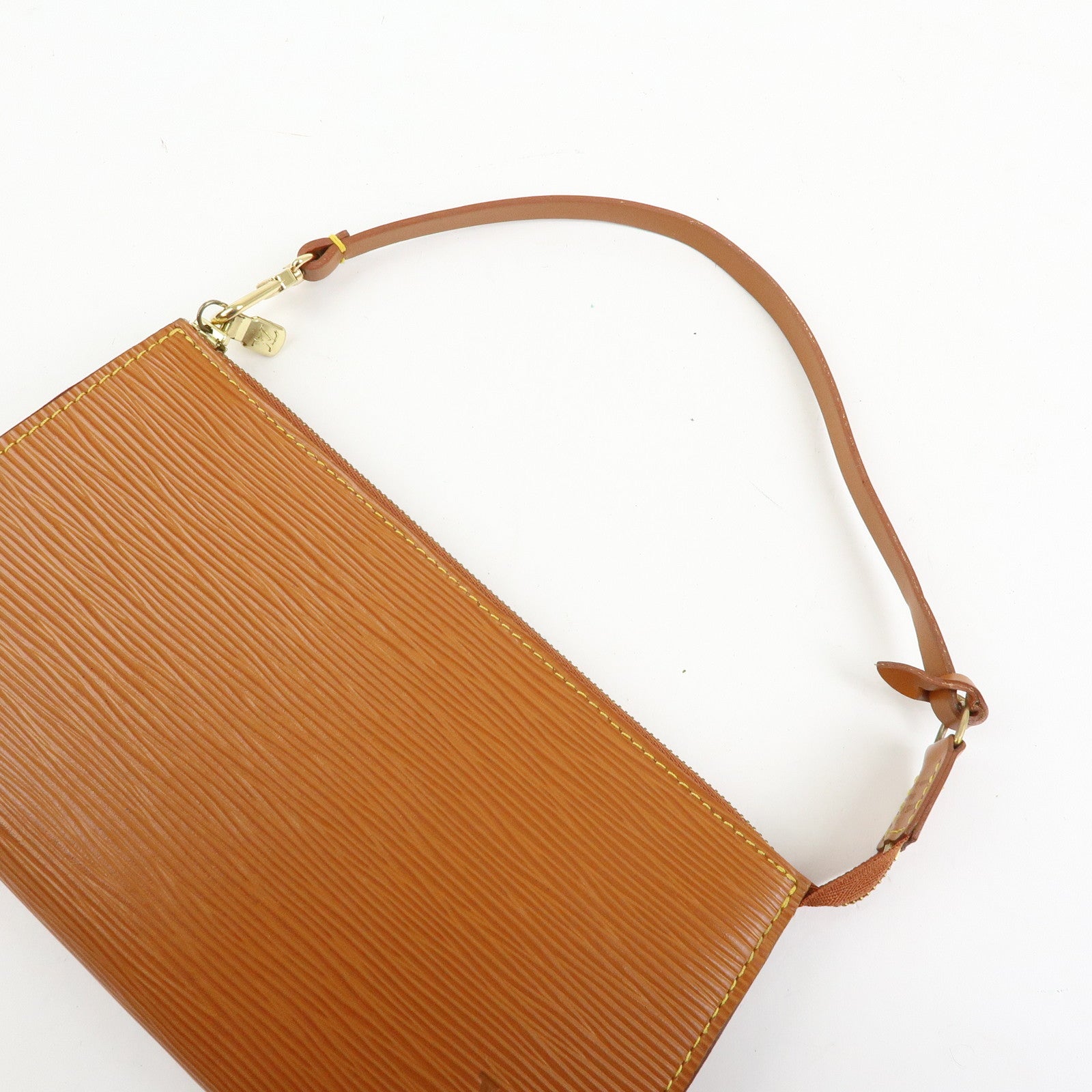 Louis Vuitton Epi Pochette Accessoires Pouch Zipang Gold M52948