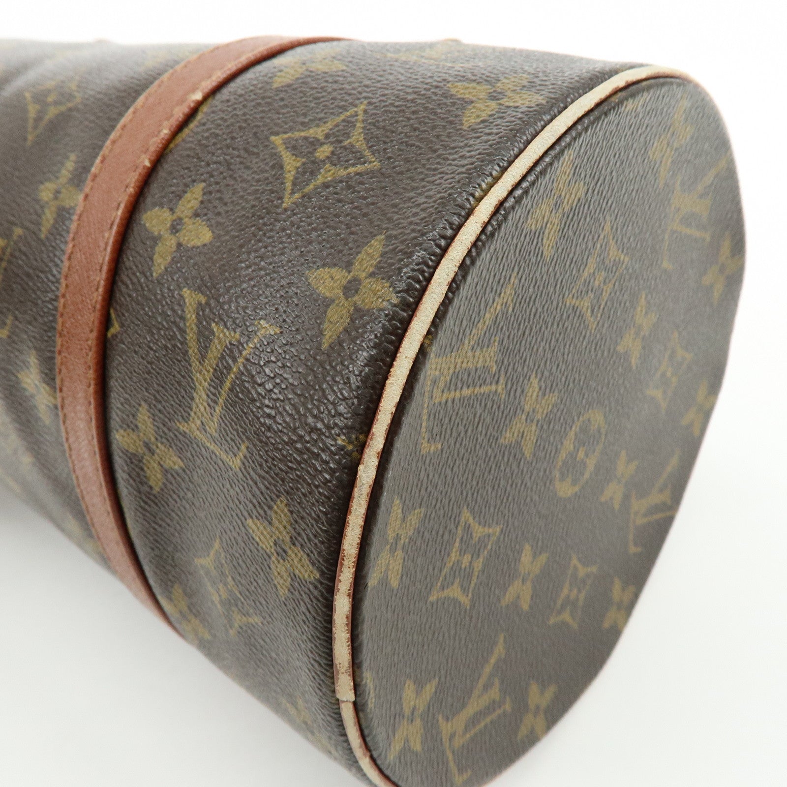 Louis Vuitton Monogram Papillon 30 Hand Bag Brown M51365