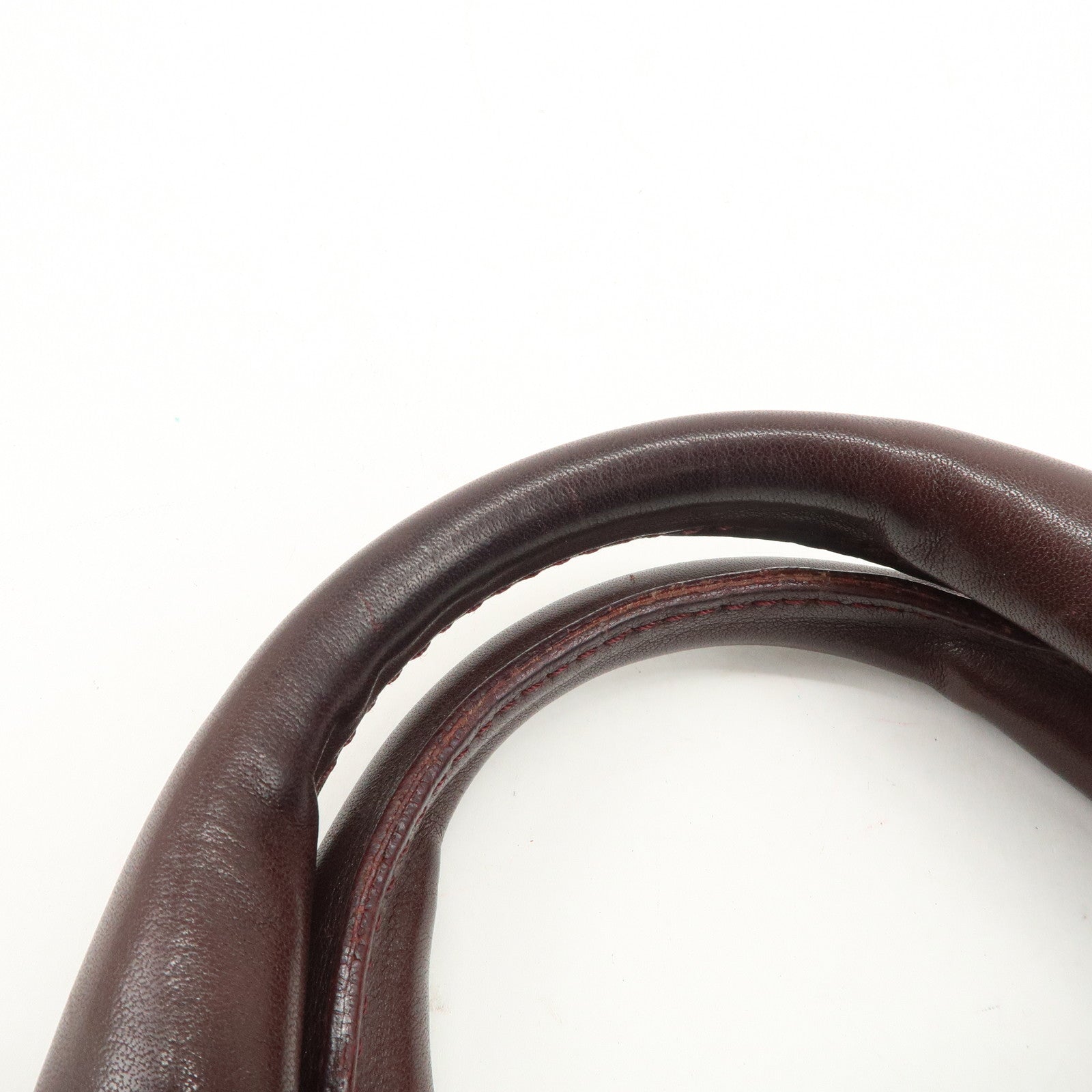 CELINE C Macadam Suede Leather Boogie Bag Bordeaux Black