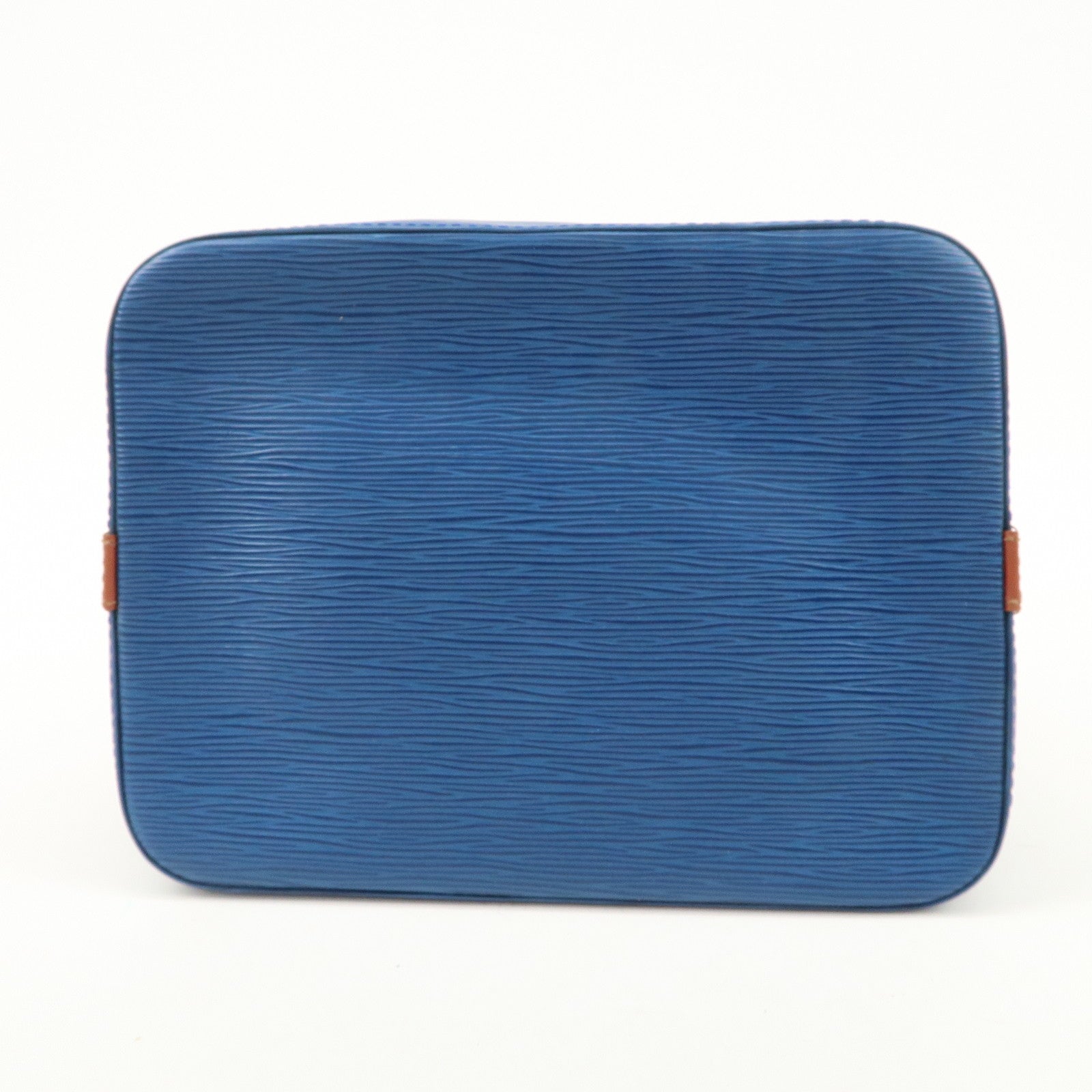 Louis Vuitton Epi Petit Noe Shoulder Bag Bi-Color Blue Kenya Brown Used