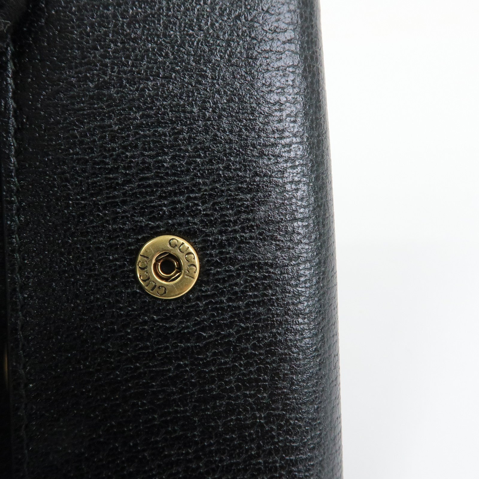 GUCCI Sherry Leather 6 Ring Key Case Key Holder Black 435297