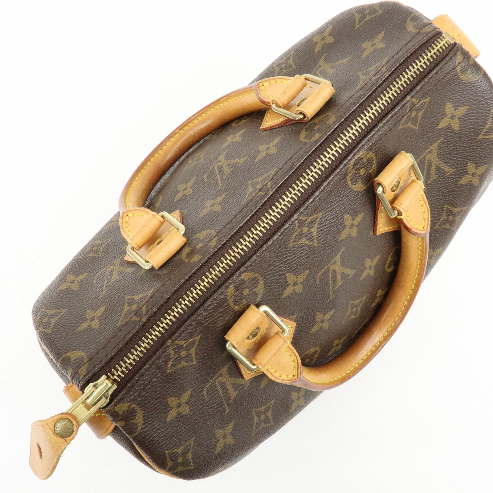 Louis Vuitton Monogram Speedy 25 Boston Bag Hand Bag Brown M41528