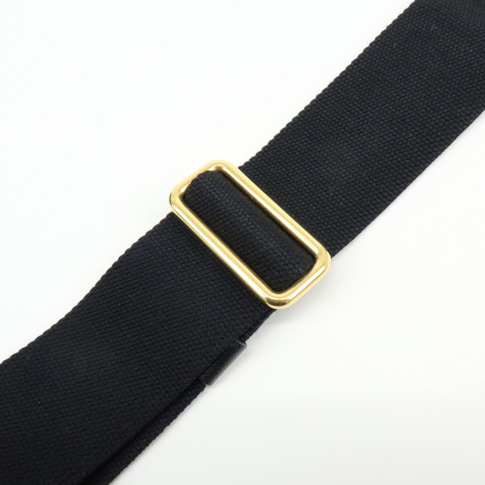 PRADA Canapa Denim Tote Bag Hand Bag Black 1BG642