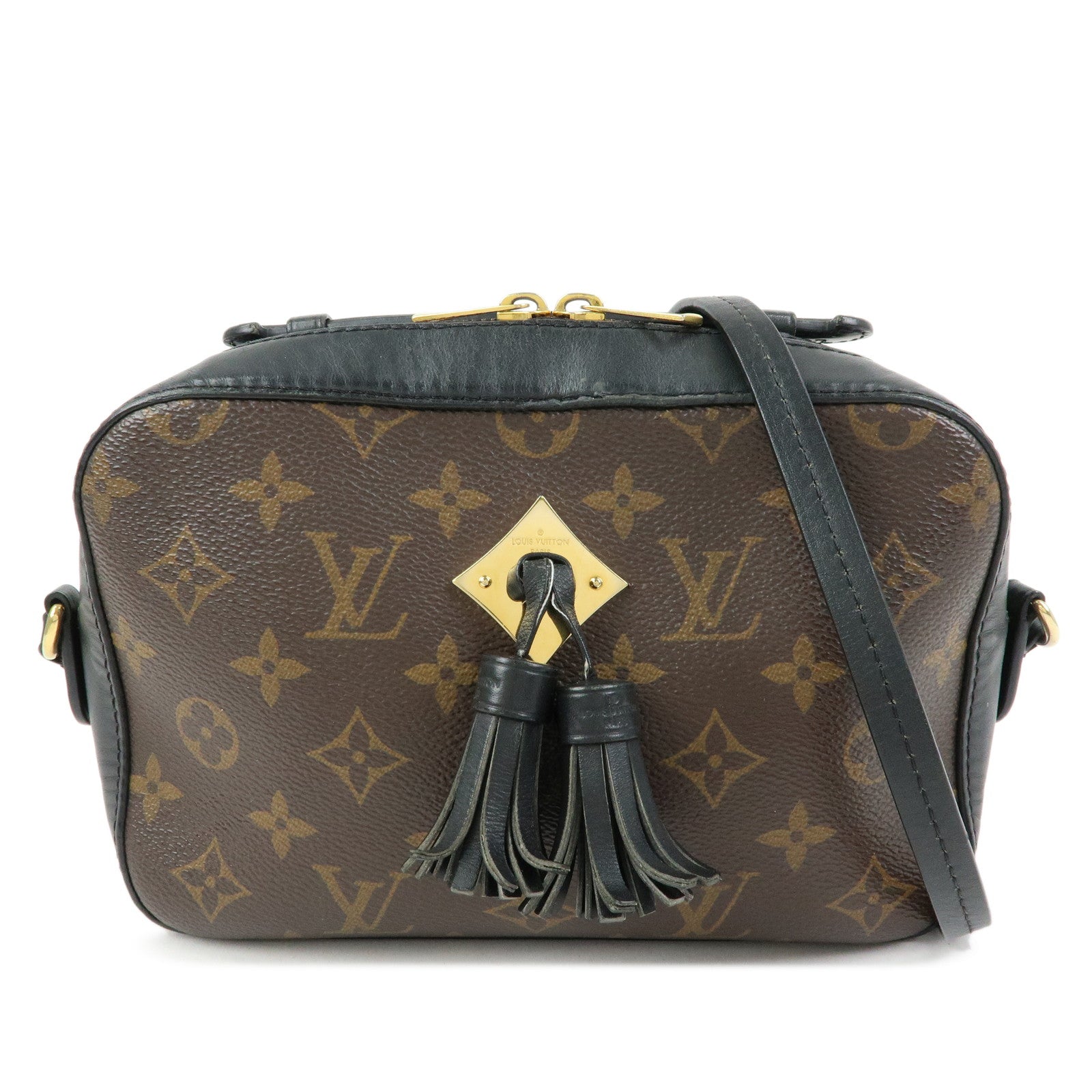 Louis Vuitton Monogram Canvas Leather Saintonge Shoulder Bag M43555