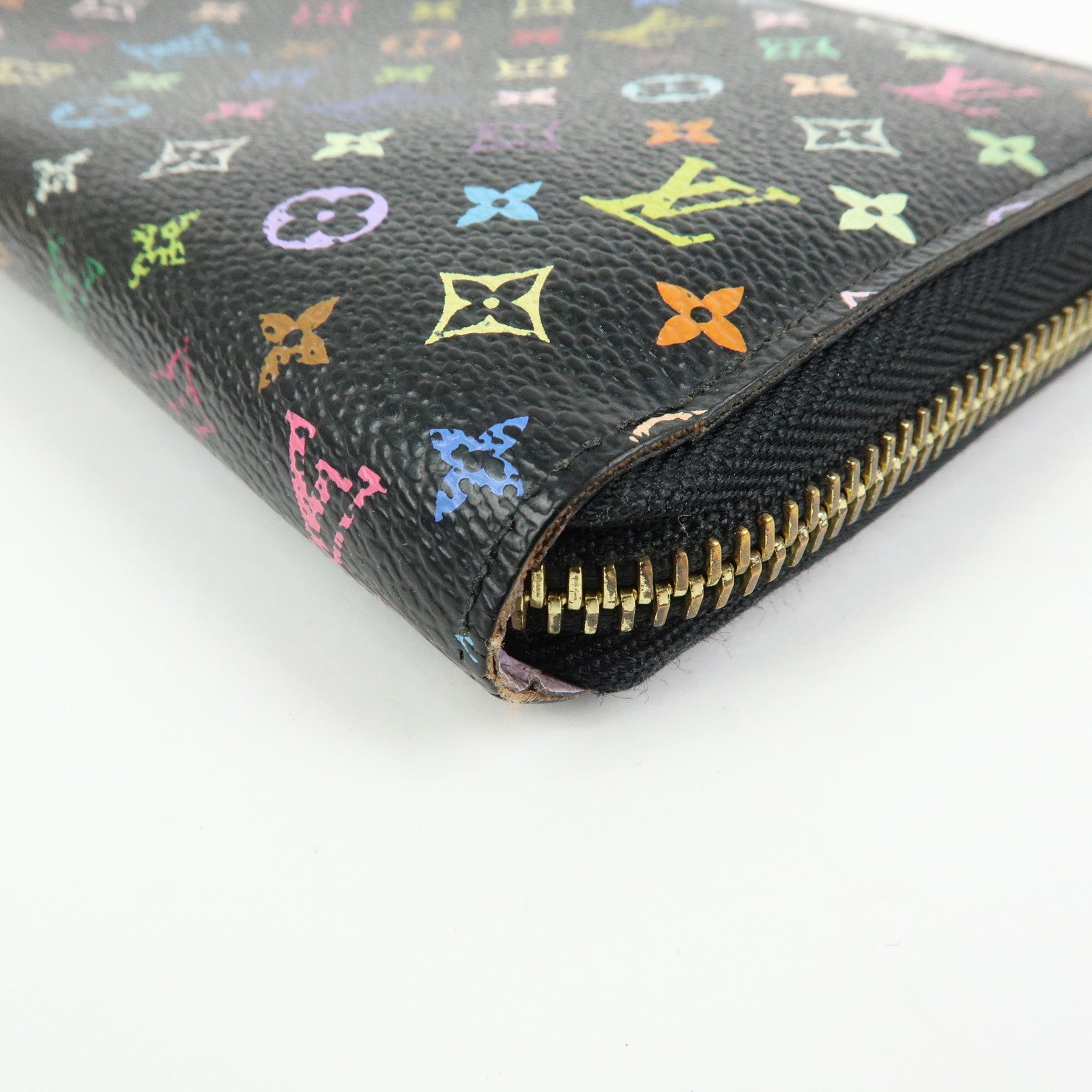 Louis Vuitton Monogram Multi Color Zippy Wallet Violet M60275